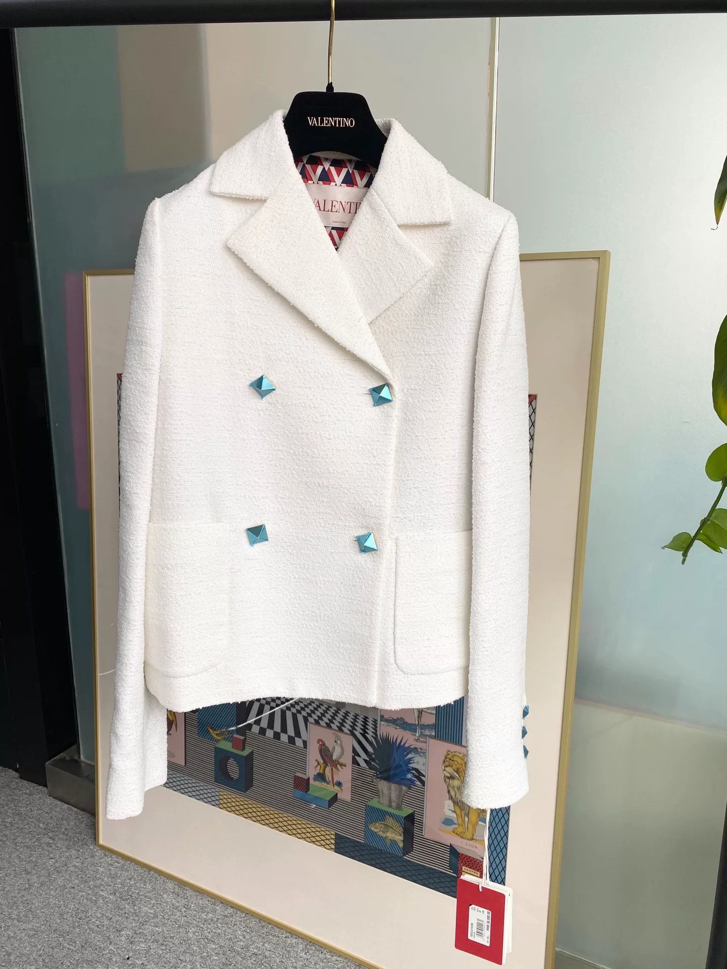 Valentino Valentino 2022 Double-Breasted Tweed Coat Size M / US 6-8 / IT 42-44 - 1 Thumbnail
