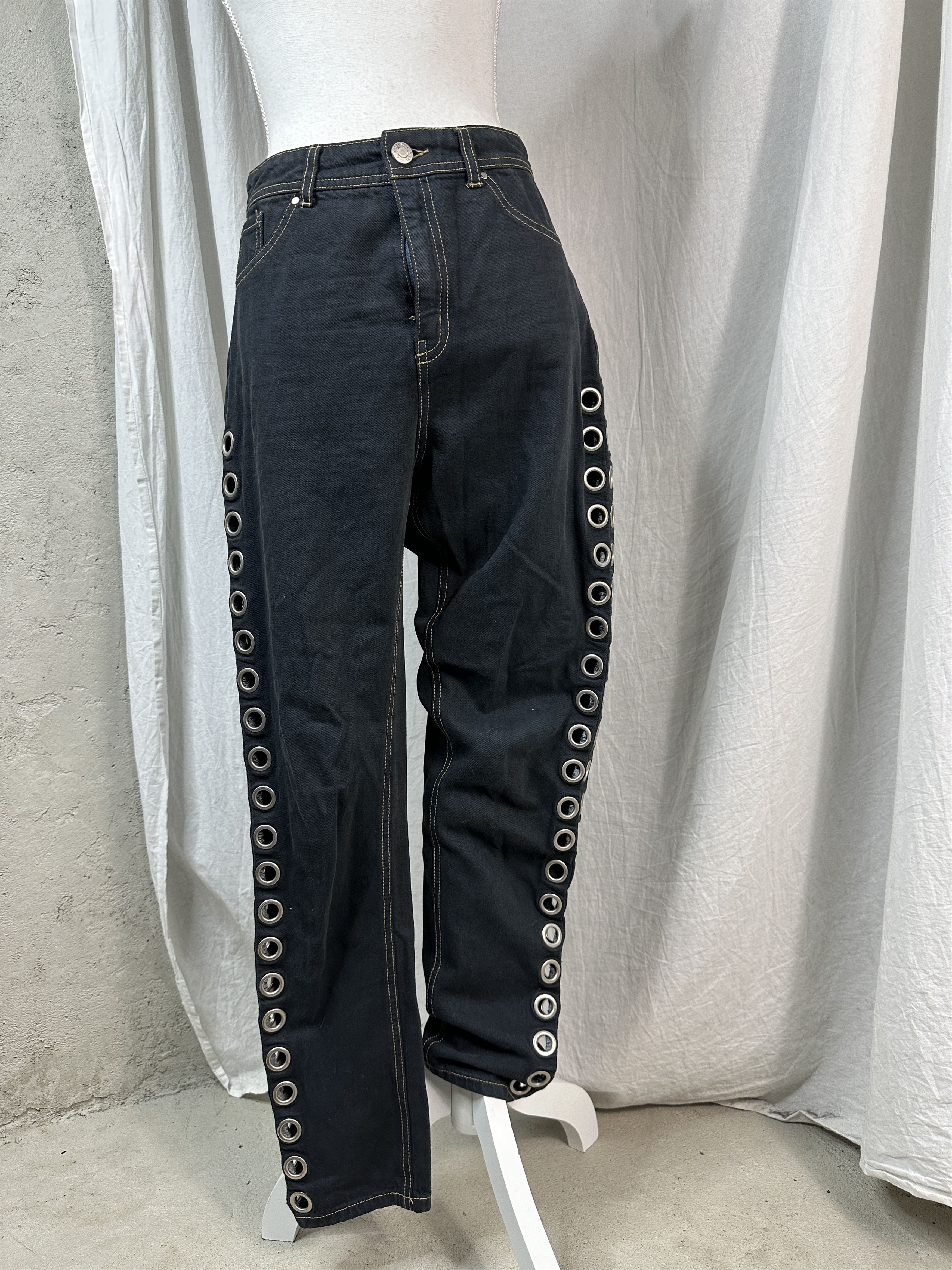Vintage Vintage Studded Jeans Size 25" / US 0 / IT 36 - 1 Thumbnail