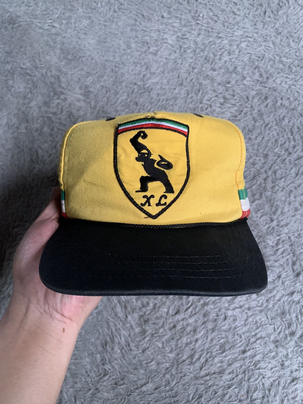 Xlarge Vintage 90s Archive Xlarge Ripoff Ferrari Logo Hat Cap Size ONE SIZE - 1 Thumbnail