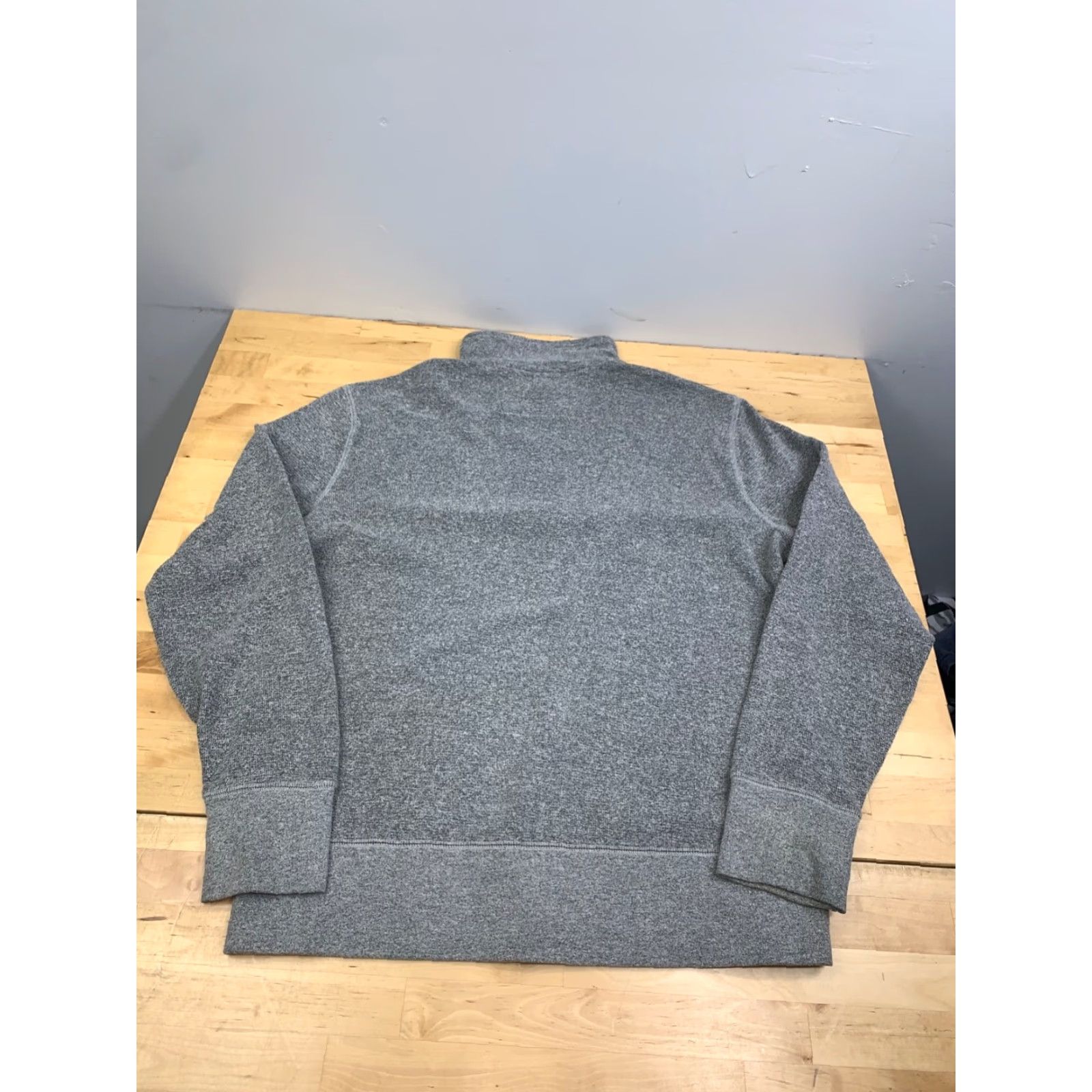 Banana Republic Banana Republic Men Sweater Pullover 1/4 Zip Mock Neck Char Gray M Regular Size US M / EU 48-50 / 2 - 6 Thumbnail