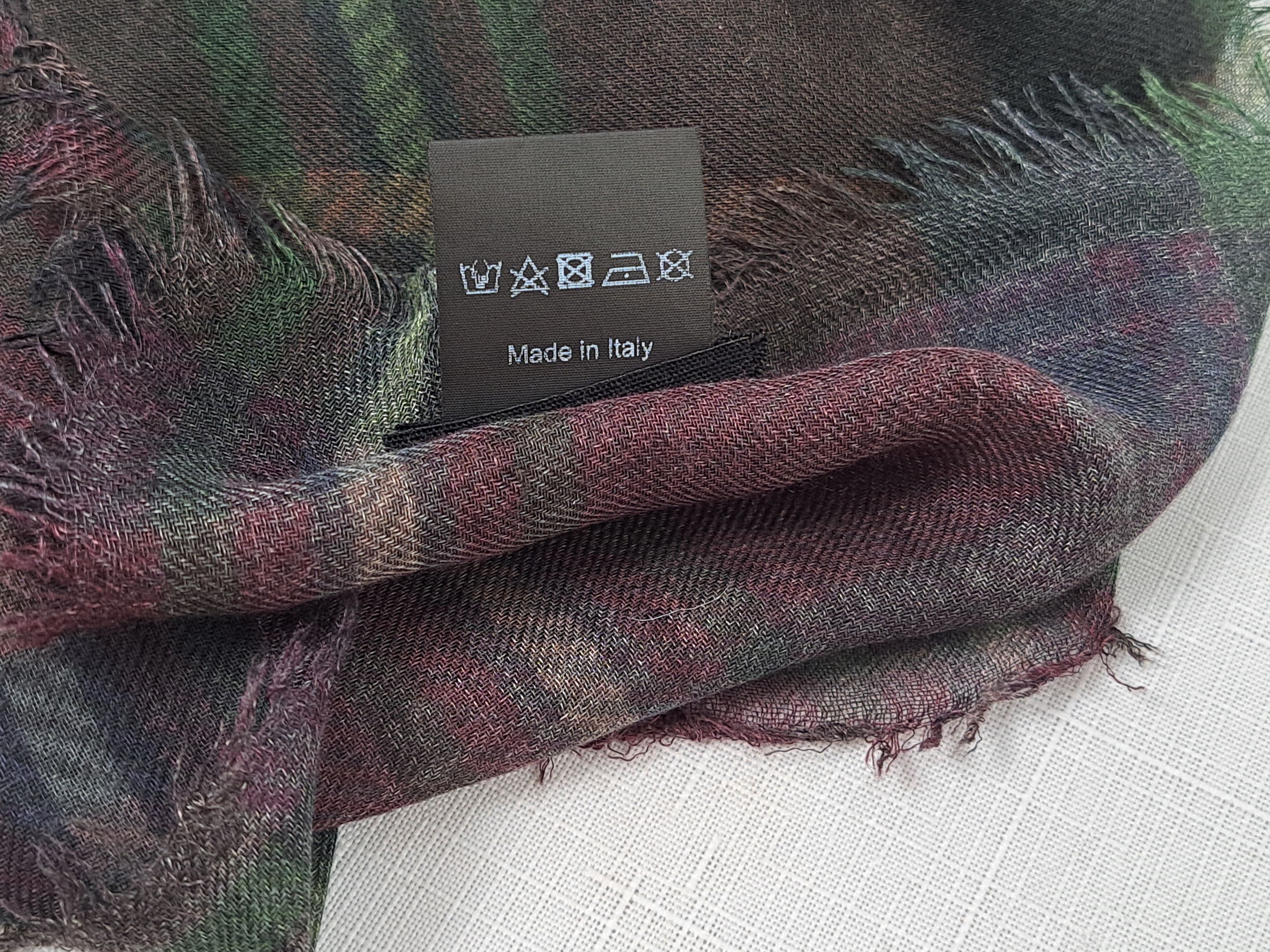 Rundholz Rundholz large modal/cashmere multi boxing rabbit scarf. Size ONE SIZE - 11 Thumbnail