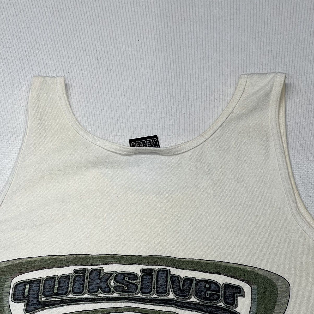 Quiksilver × Vintage Quiksilver Tee Shirt White Sleeveless Tank Graphic Logo Size US XL / EU 56 / 4 - 16 Thumbnail