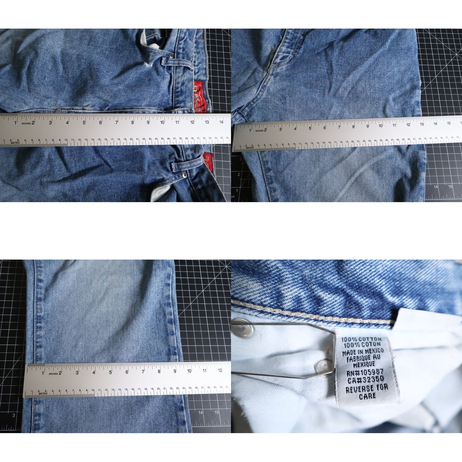 Quiksilver Quiksilver Baggy Fit Jeans Mens 34 Blue Denim Vintage 90s Y2K Style Loose Skater Size US 35 - 8 Thumbnail