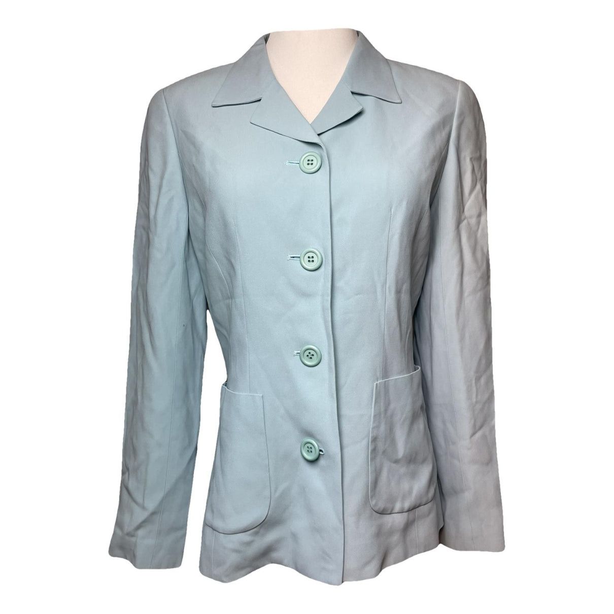 Balenciaga Blue Silk Jacket Size M / US 6-8 / IT 42-44 - 1 Thumbnail