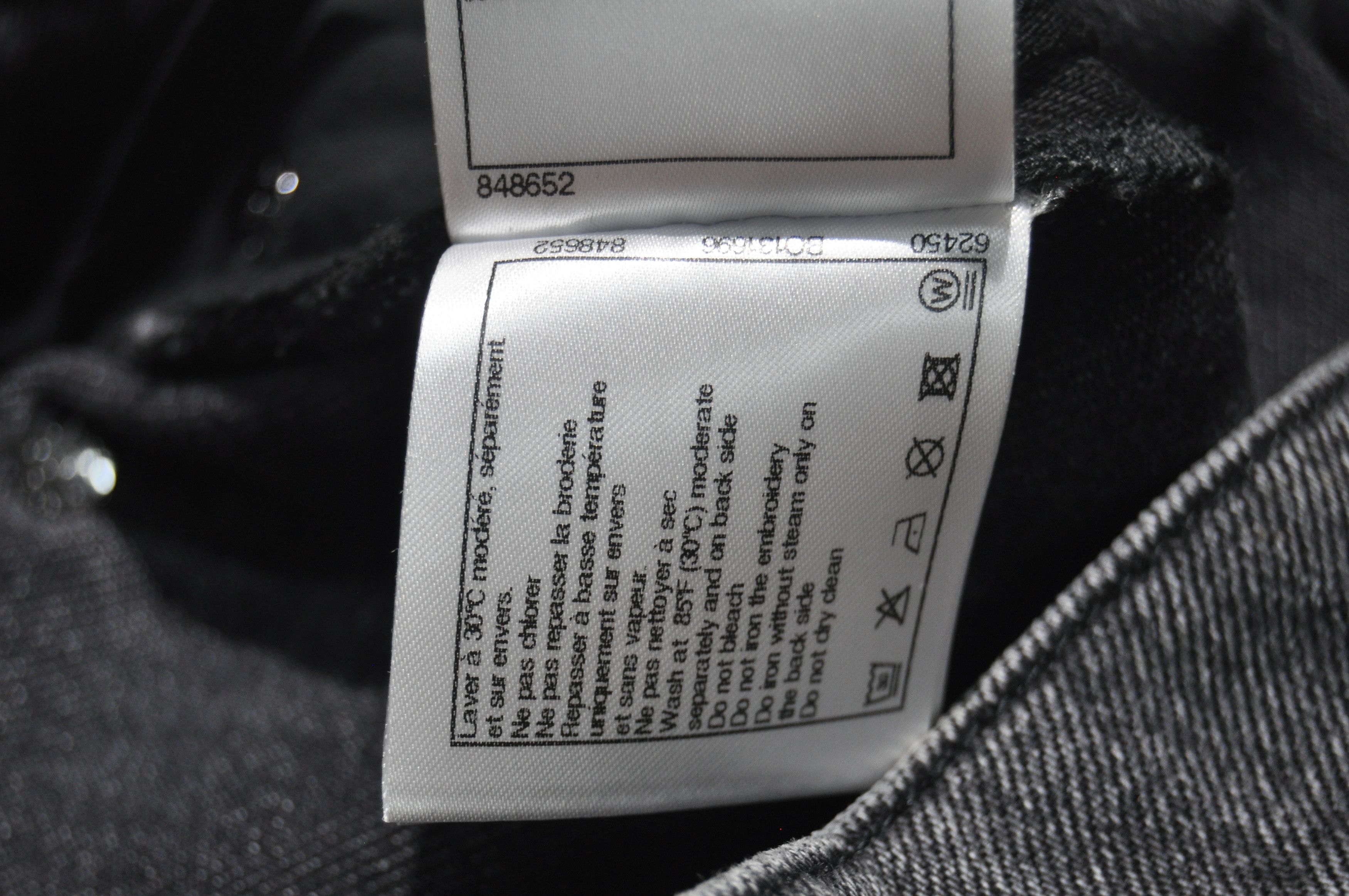 Chanel Chanel - F/W 21 - Silver CC Logo Denim Jean Size 28" / US 6 / IT 42 - 13 Thumbnail