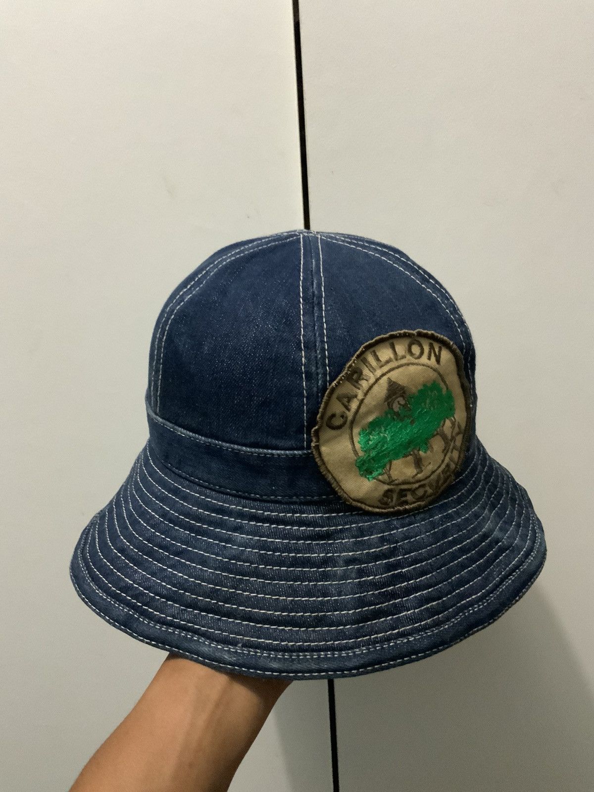 Vintage Line-N Knitwear Carillon Denime Bucket Hat Size ONE SIZE - 1 Thumbnail