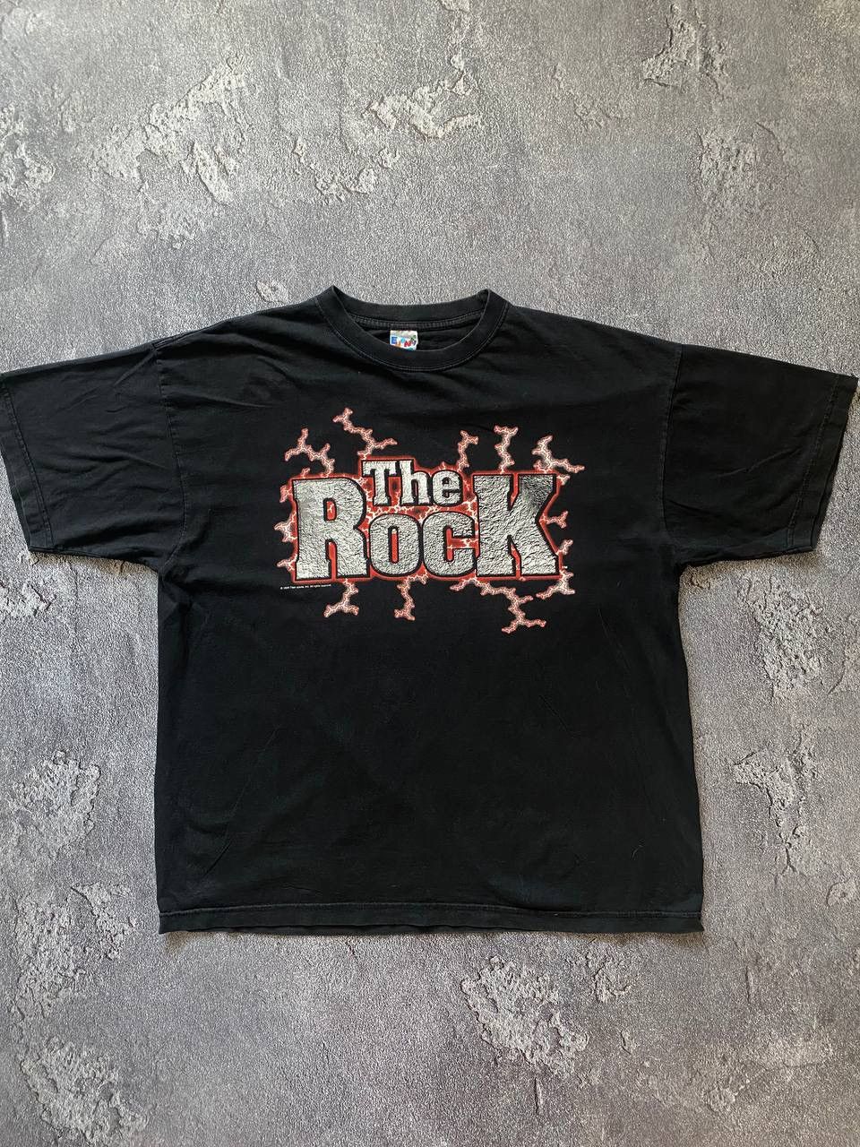 image of Vintage Wwf The Rock 1999 The Most Electrifying T-Shirt in Black, Men's (Size XL)