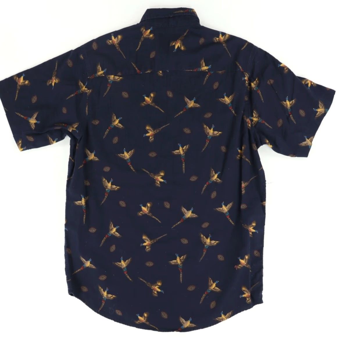 Palladium VTG Palladium Shirt Navy Blue All Over Print Pheasant Button Down Cotton Men M Size US M / EU 48-50 / 2 - 4 Thumbnail