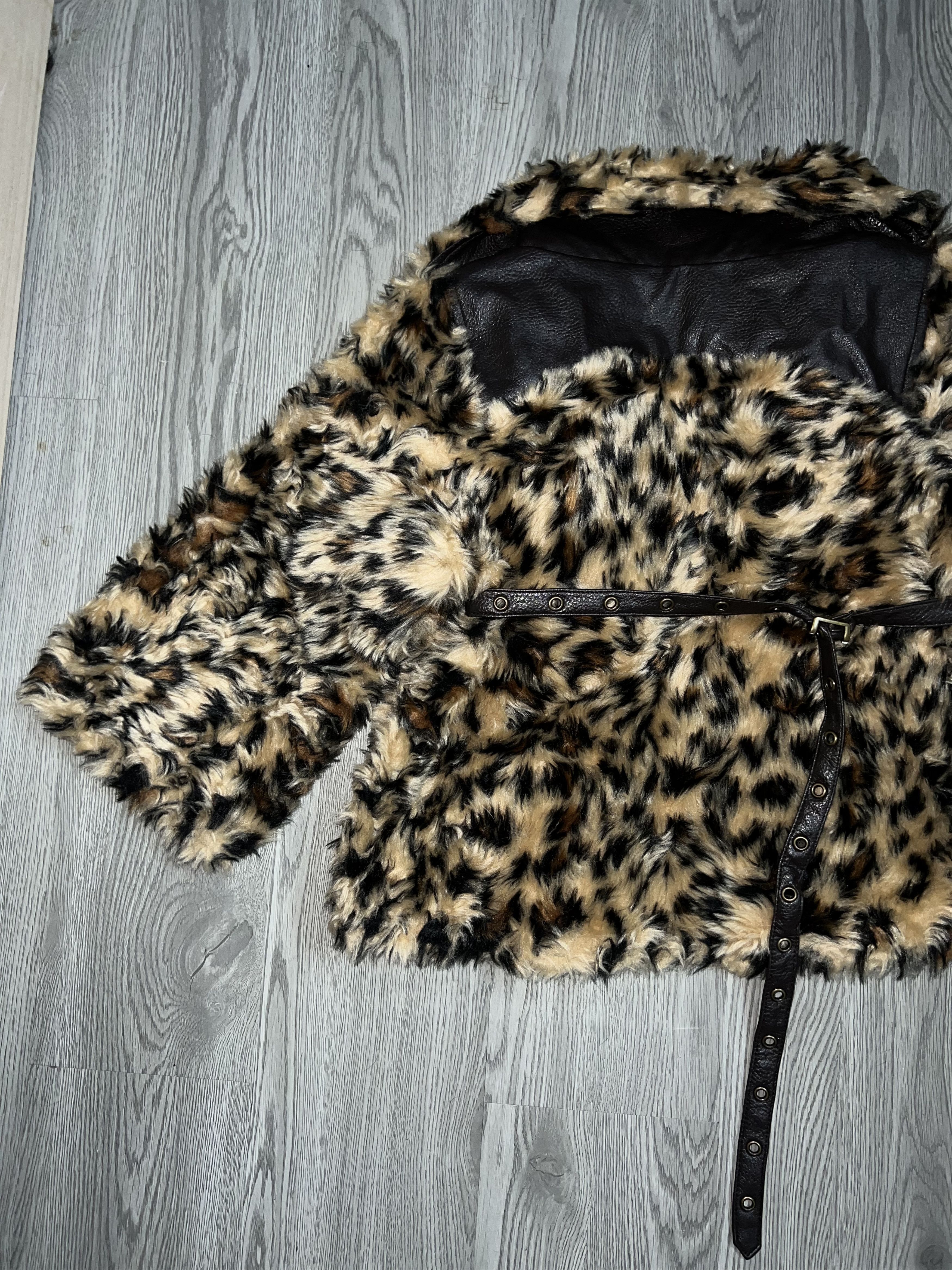 Japanese Brand Rare JSG leopard fur crop jacket 🐆 Size S / US 4 / IT 40 - 19 Thumbnail