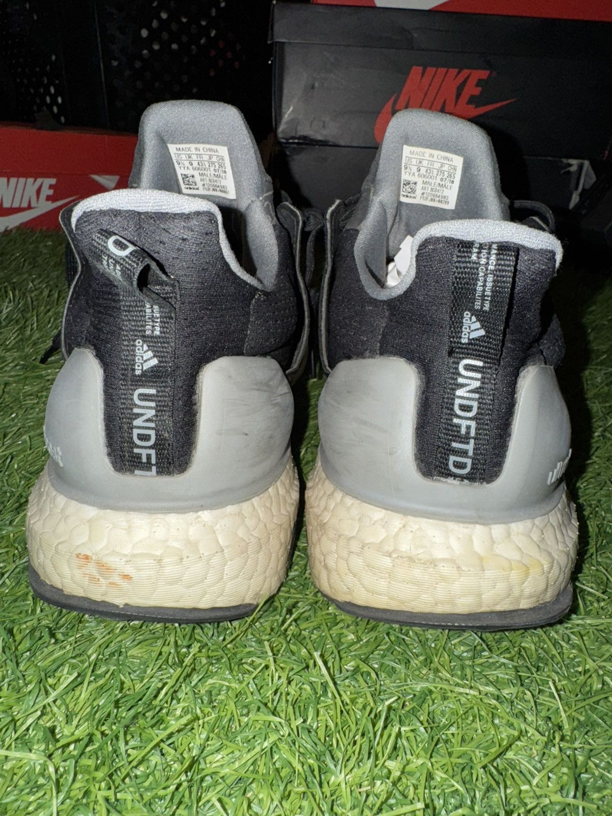 Adidas × Undefeated Adidas Ultra Boost x Undefeated Black Clear Onix Sneakers Size US 9.5 / EU 42-43 - 4 Thumbnail