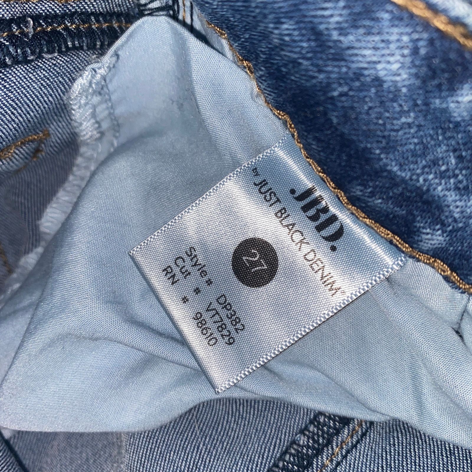 Other JBD Just Black Denim Light Wash Blue Skinny Raw Hem Jeans 27 Size 27" / US 4 / IT 40 - 7 Thumbnail