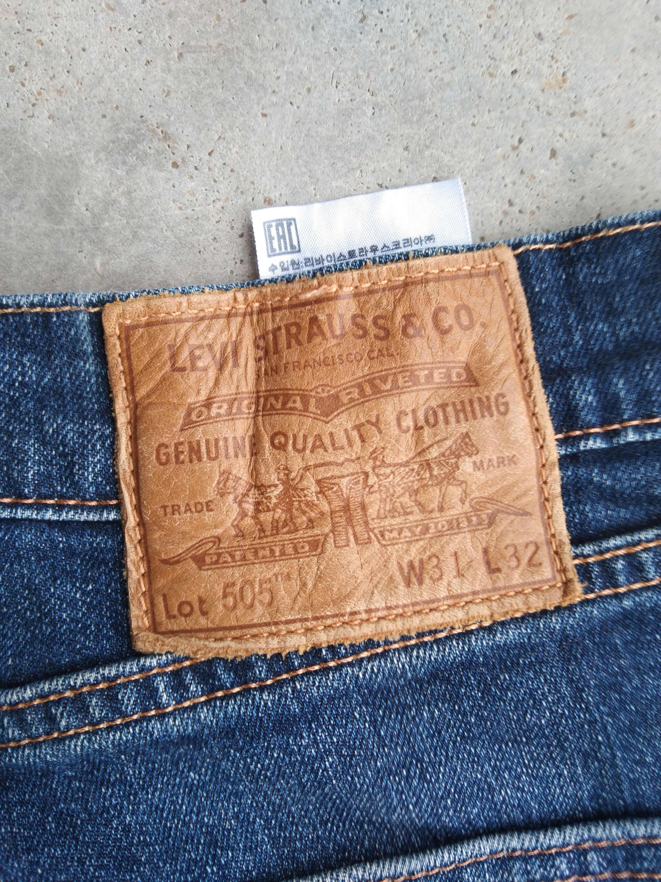 Levi's Vintage Levi's Jeans 505 Big E Distressed Denim 31x30 Size US 31 - 5 Thumbnail