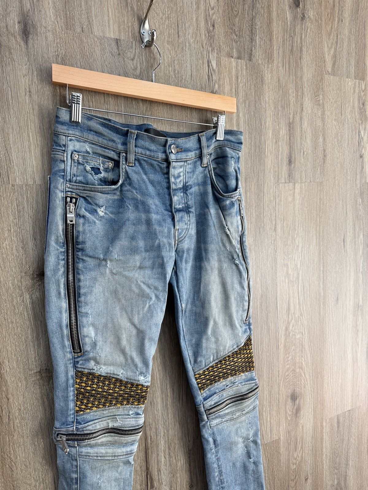 Amiri Amiri Blue MX2 Denim Jeans Size US 30 / EU 46 - 3 Thumbnail