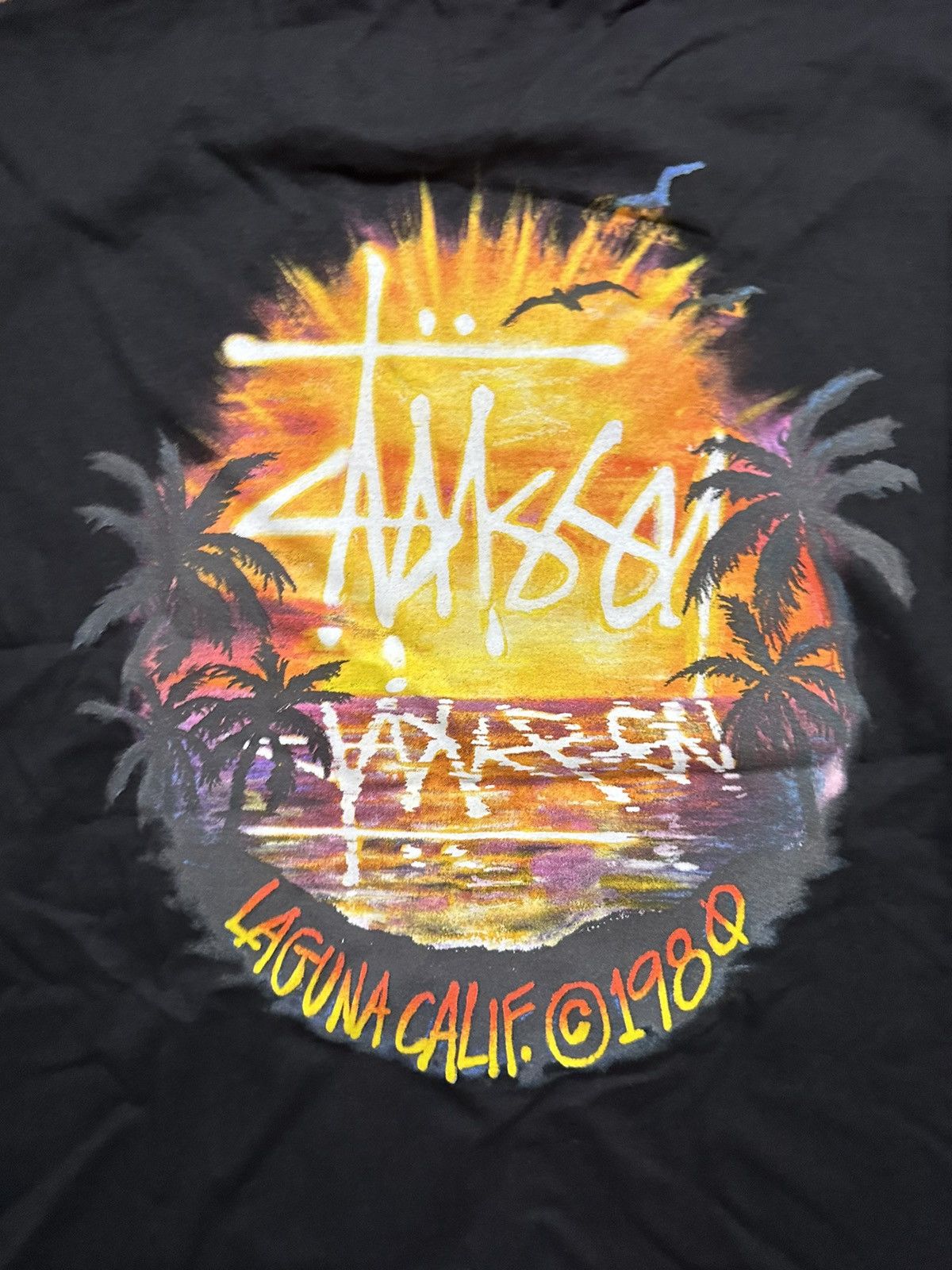 Stussy Black Stussy Sunset Tee Size US M / EU 48-50 / 2 - 5 Thumbnail