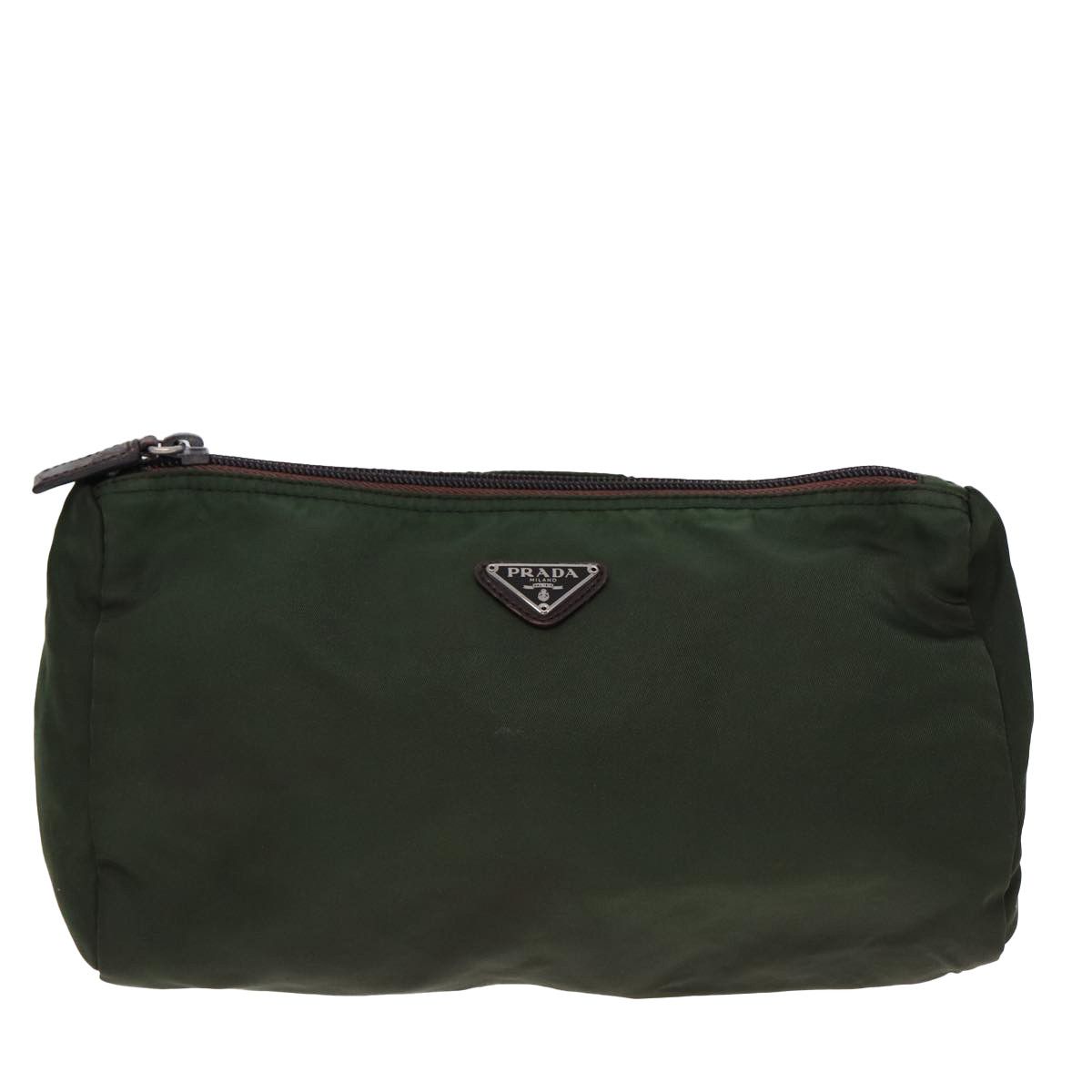 Prada Khaki Synthetic Clutch Bag (Pre-Owned) Size ONE SIZE - 1 Thumbnail