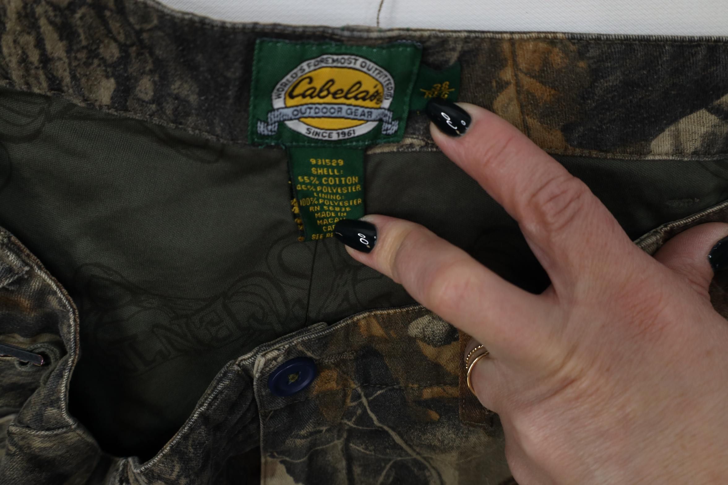 Cabelas Vintage Cabelas Camouflage Scentlok Wide Leg Cargo Pants Size US 38 / EU 54 - 12 Thumbnail