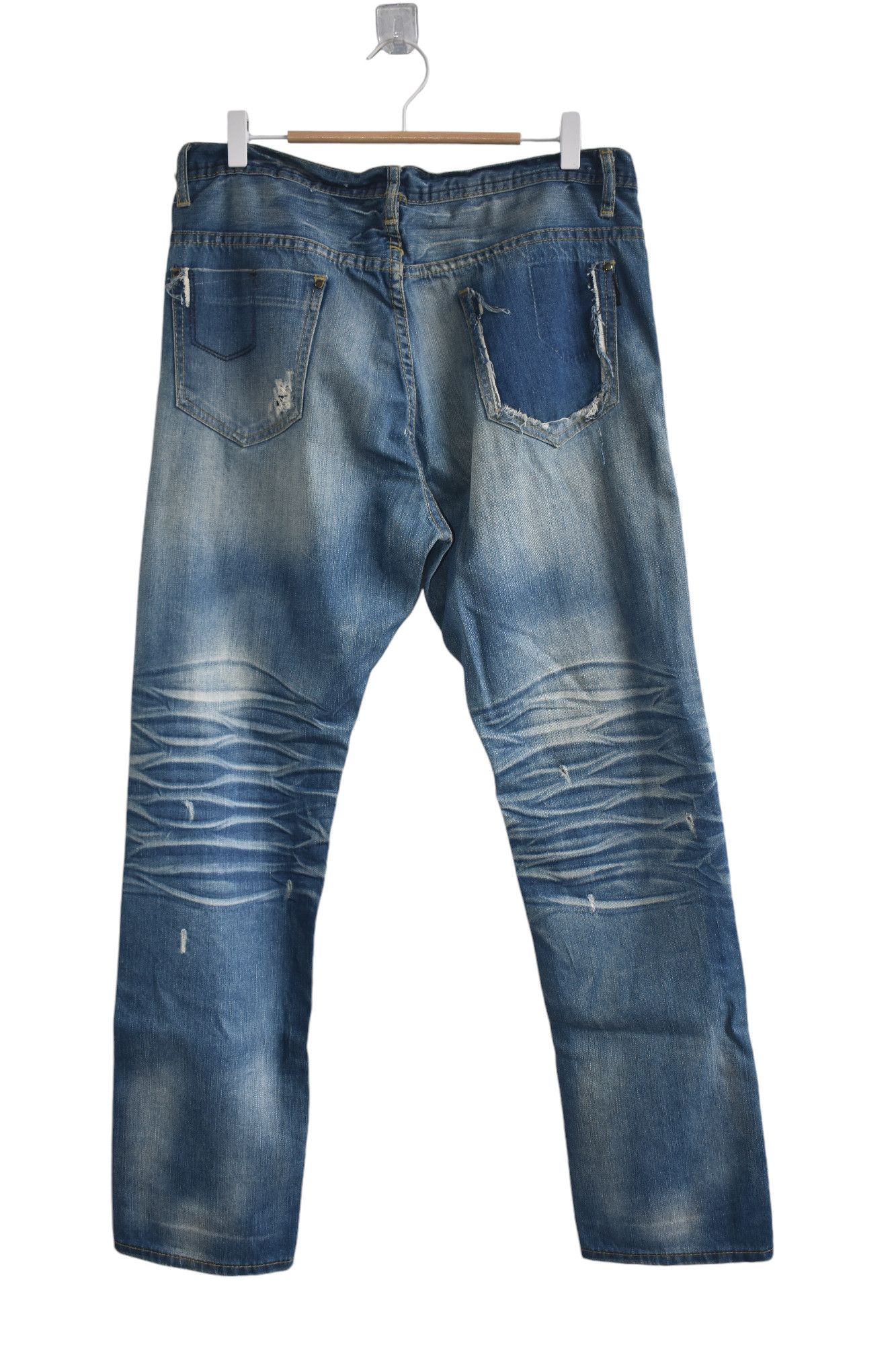 Black Barrett × Neil Barrett Distress Faded! Neil Barrett Denim Jeans Pants W33 Size US 33 - 6 Thumbnail