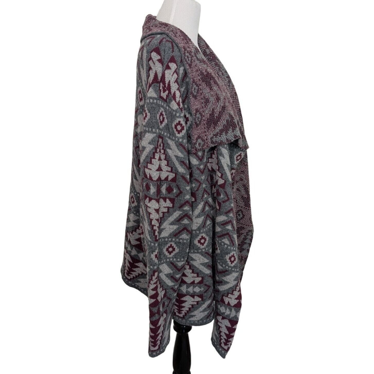 Designer Cabelas Tribal Cardigan Womens Size 2XL Gray Red Western Size XXL / US 16-18 / IT 52-54 - 3 Thumbnail