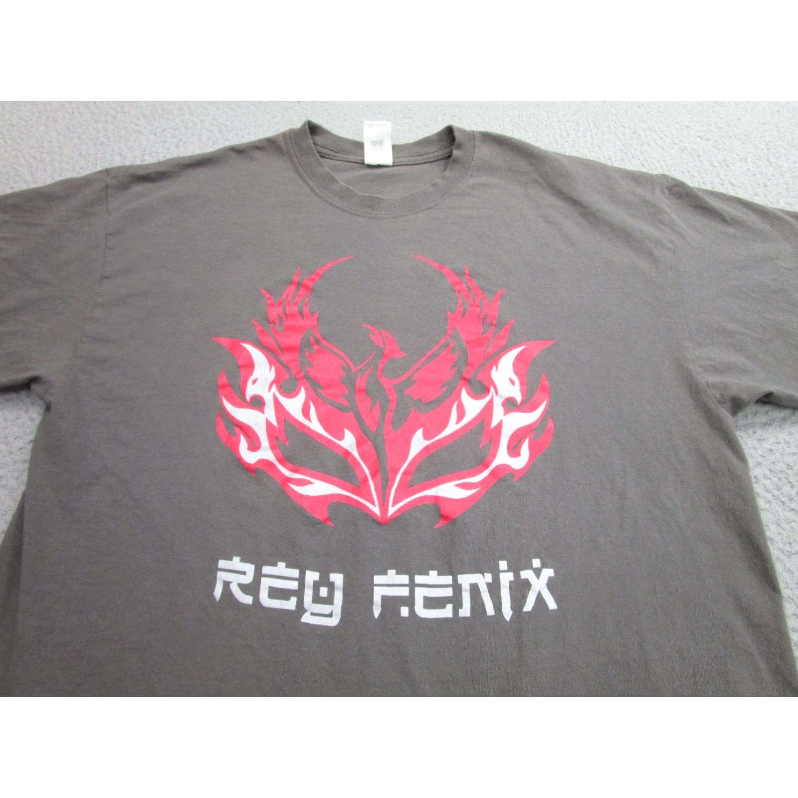 Vintage WWE Shirt XL Gray Rey Fenix Mysterio Graphic T-Shirt Wrestling Mens Size US XL / EU 56 / 4 - 2 Thumbnail
