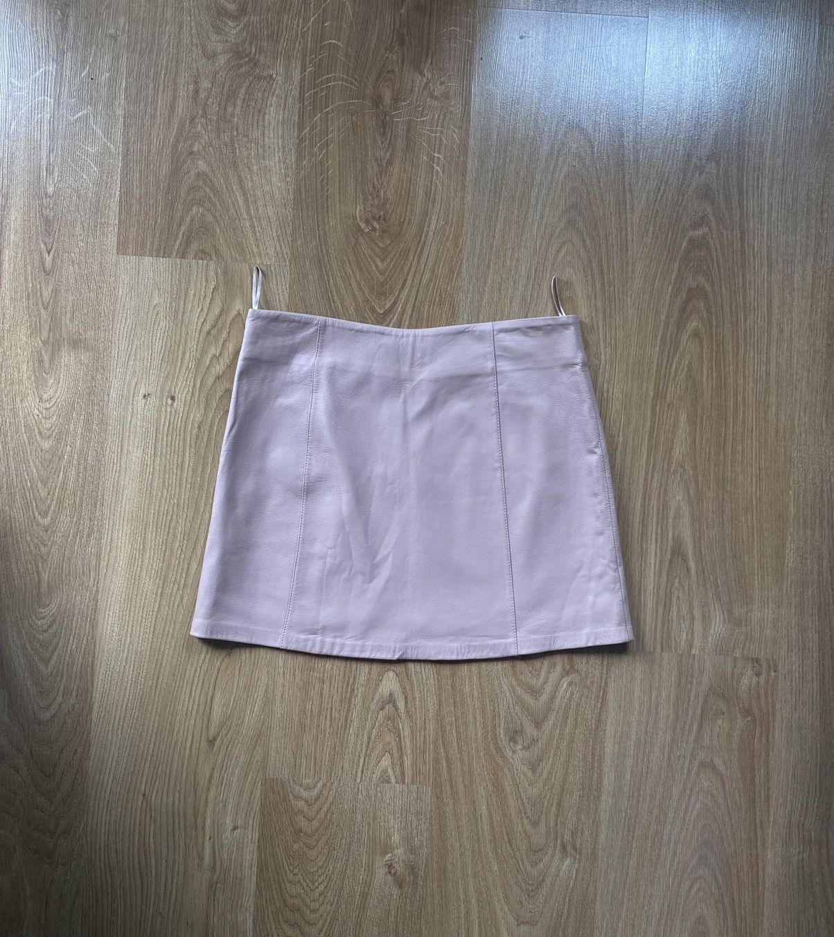 Alexander Wang Alexander Wang Nude Lambskin Mini Skirt – Size S Size 27" / US 4 / IT 40 - 7 Thumbnail