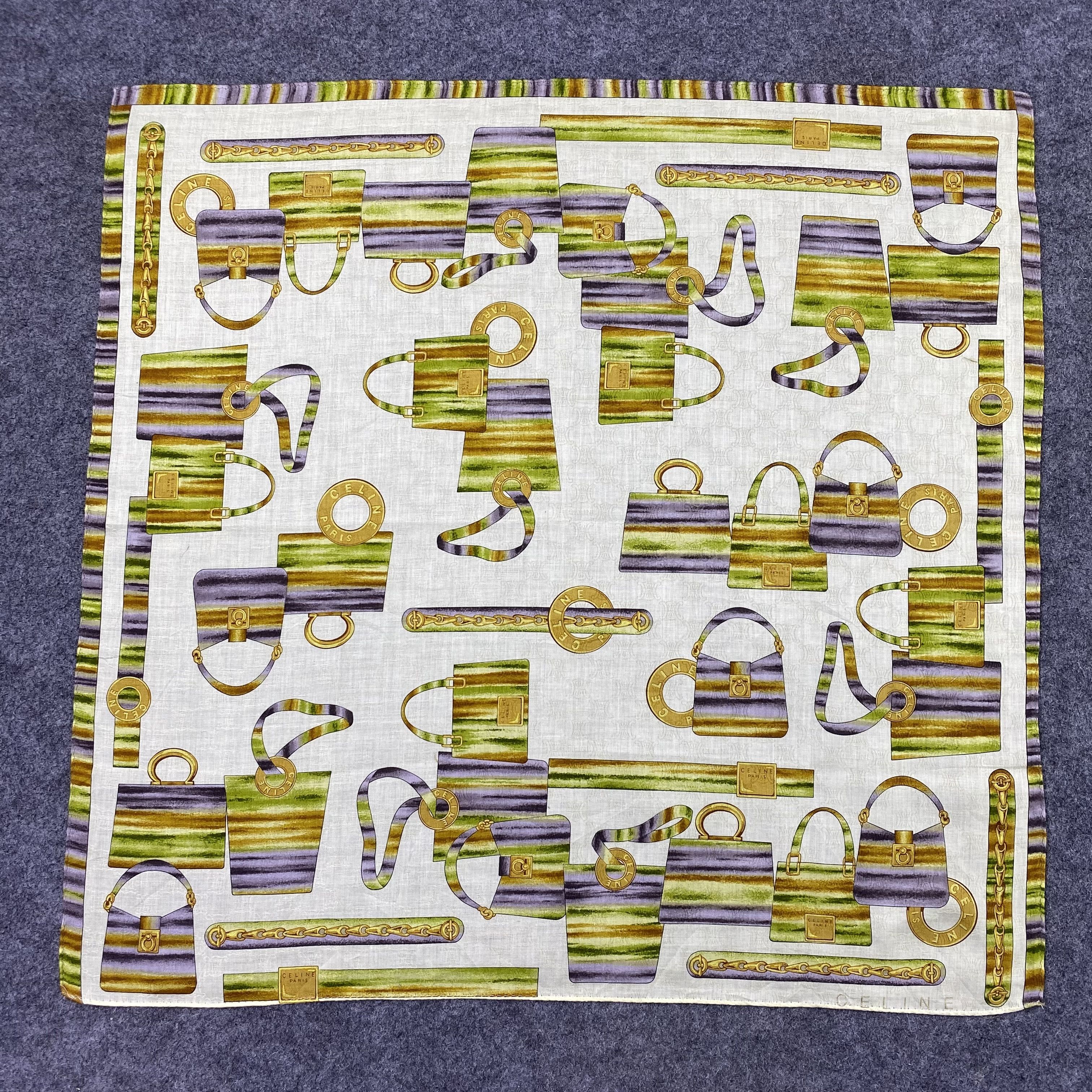 Celine Celine Handkerchief Neckerchief Bandana-B1771 Size ONE SIZE - 3 Thumbnail