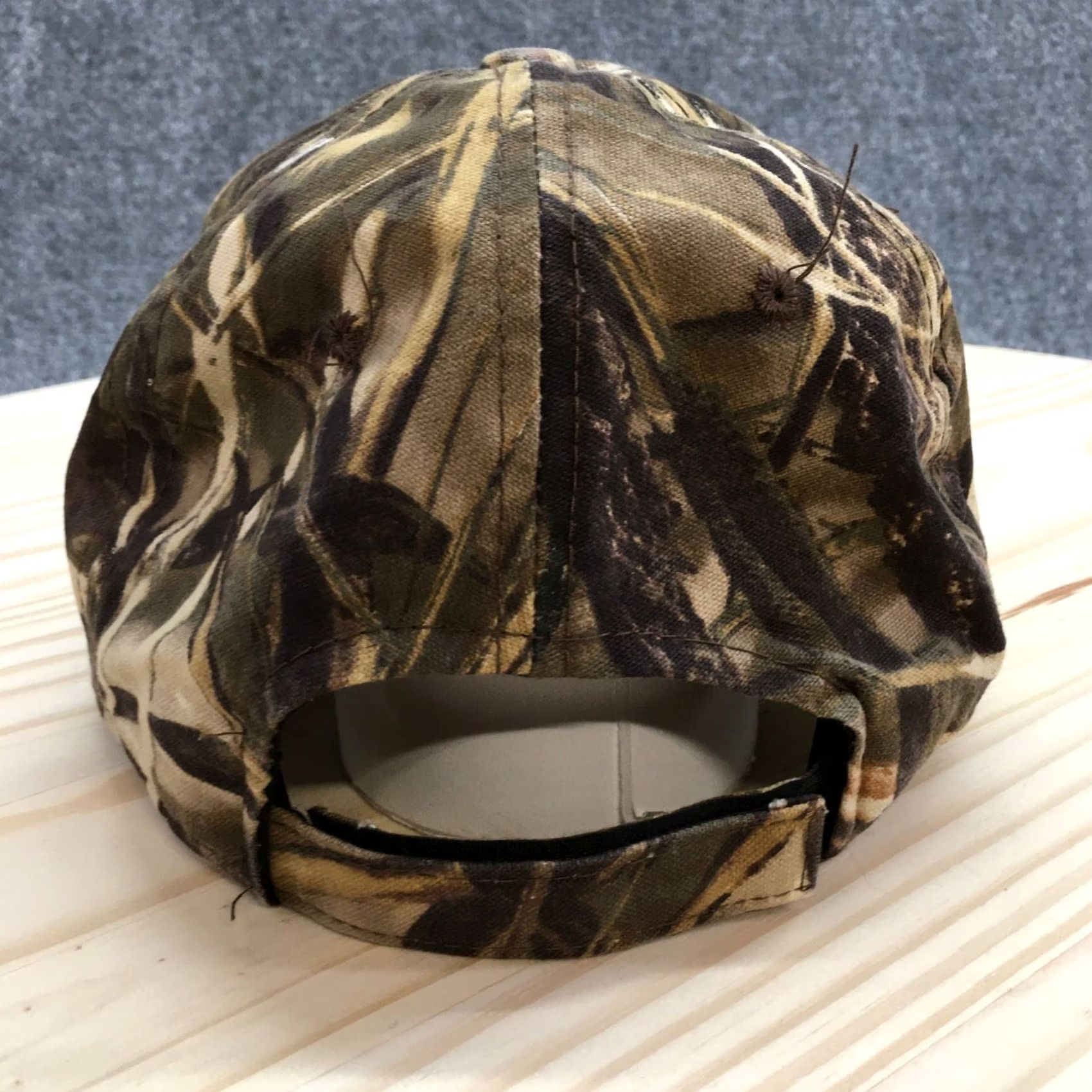 Vintage Outdoor America Flag Baseball Cap Hat Mens Brown Camo OS Adjustable Curved Brim Size ONE SIZE - 7 Thumbnail