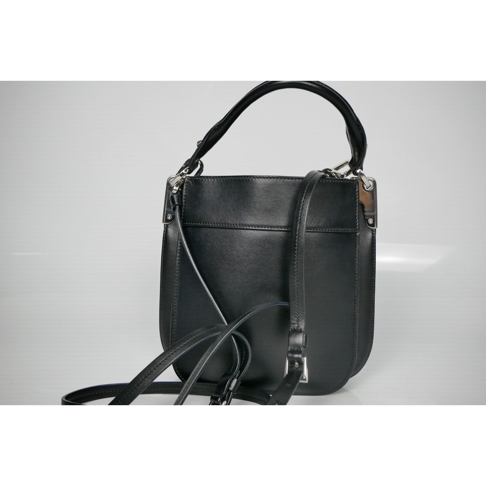 Prada Prada Nero City Calf Leather Margit Bag Size ONE SIZE - 5 Thumbnail