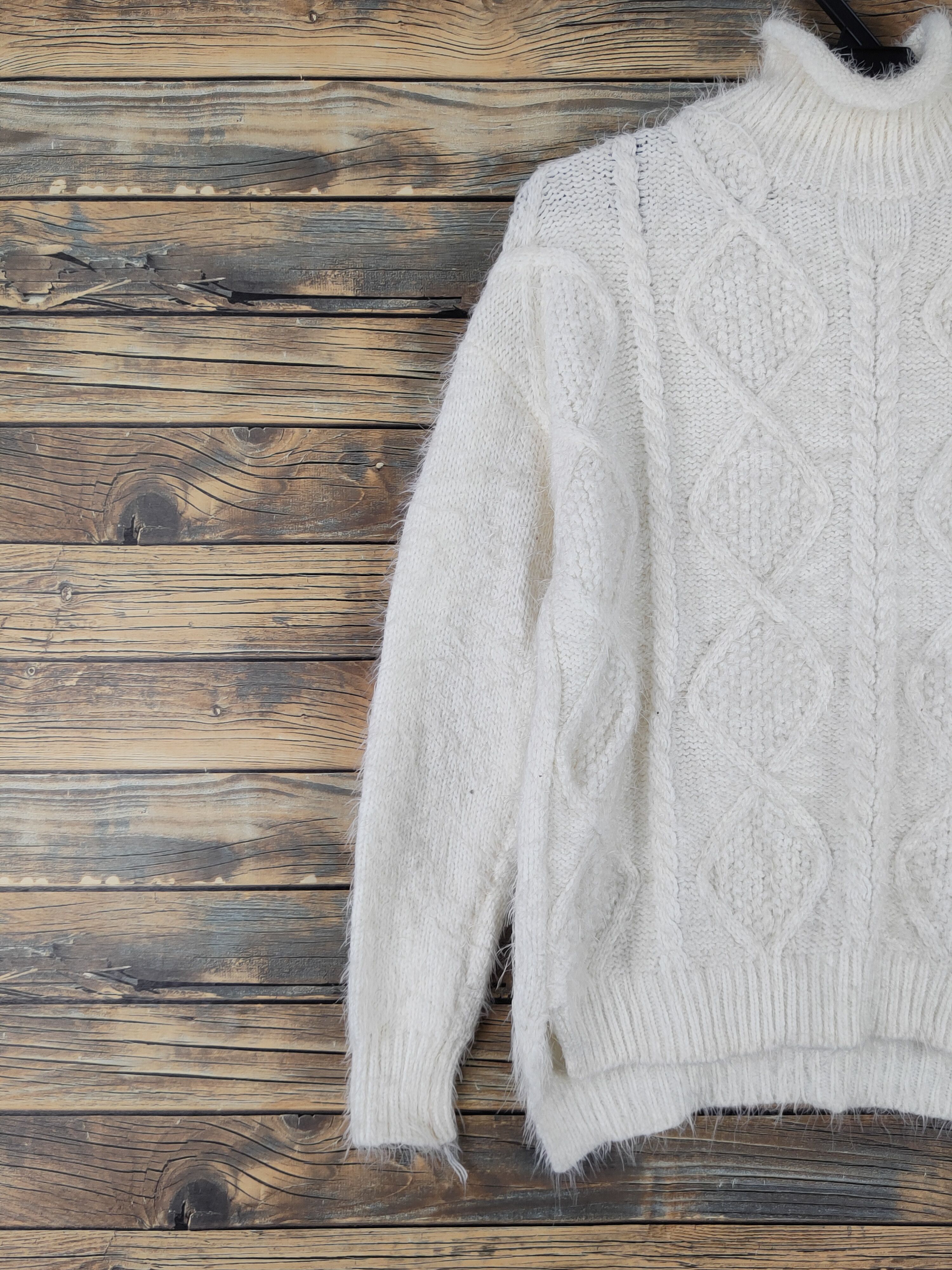 Japanese Brand Japanese Brand Ivory Shag Shaggy Fur Mohair Knitwear #W2141 Size M / US 6-8 / IT 42-44 - 3 Thumbnail