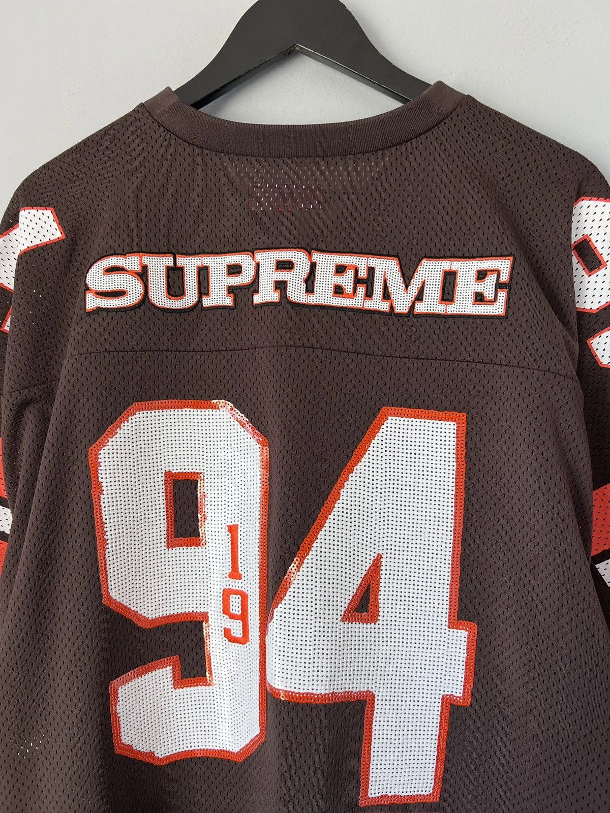 Supreme Supreme Sequin Football Jersey Size US XL / EU 56 / 4 - 14 Thumbnail
