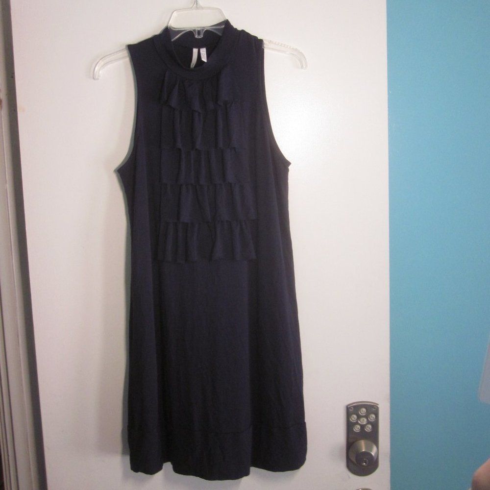 Michael Stars Michael Stars Summet Sleeveless Stretch Blue Ruffle Dress Si Size XS / US 0-2 / IT 36-38 - 7 Thumbnail
