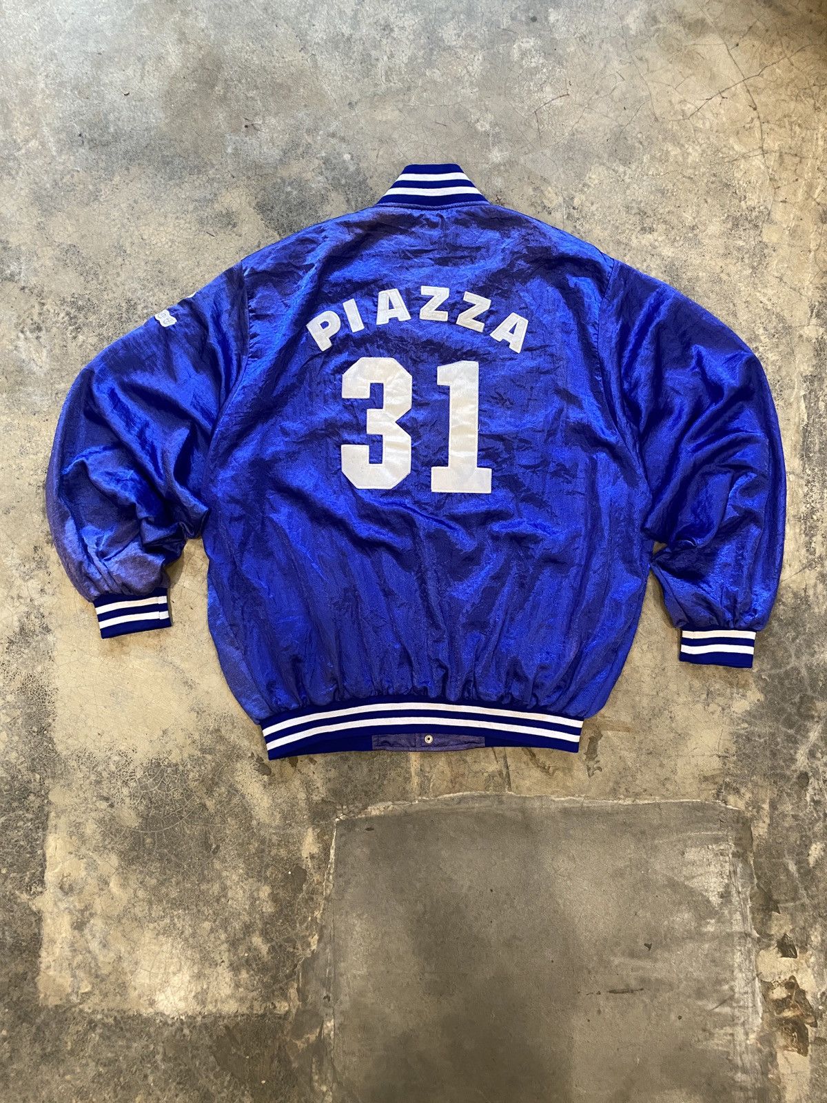 MLB Vintage La Dodgers Piazza Varsity Jacket Size US L / EU 52-54 / 3 - 2 Thumbnail