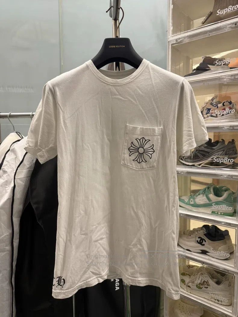 Chrome Hearts CHROME HEARTS Size S White Sanskrit Cross Short Sleeve Size US S / EU 44-46 / 1 - 2 Thumbnail