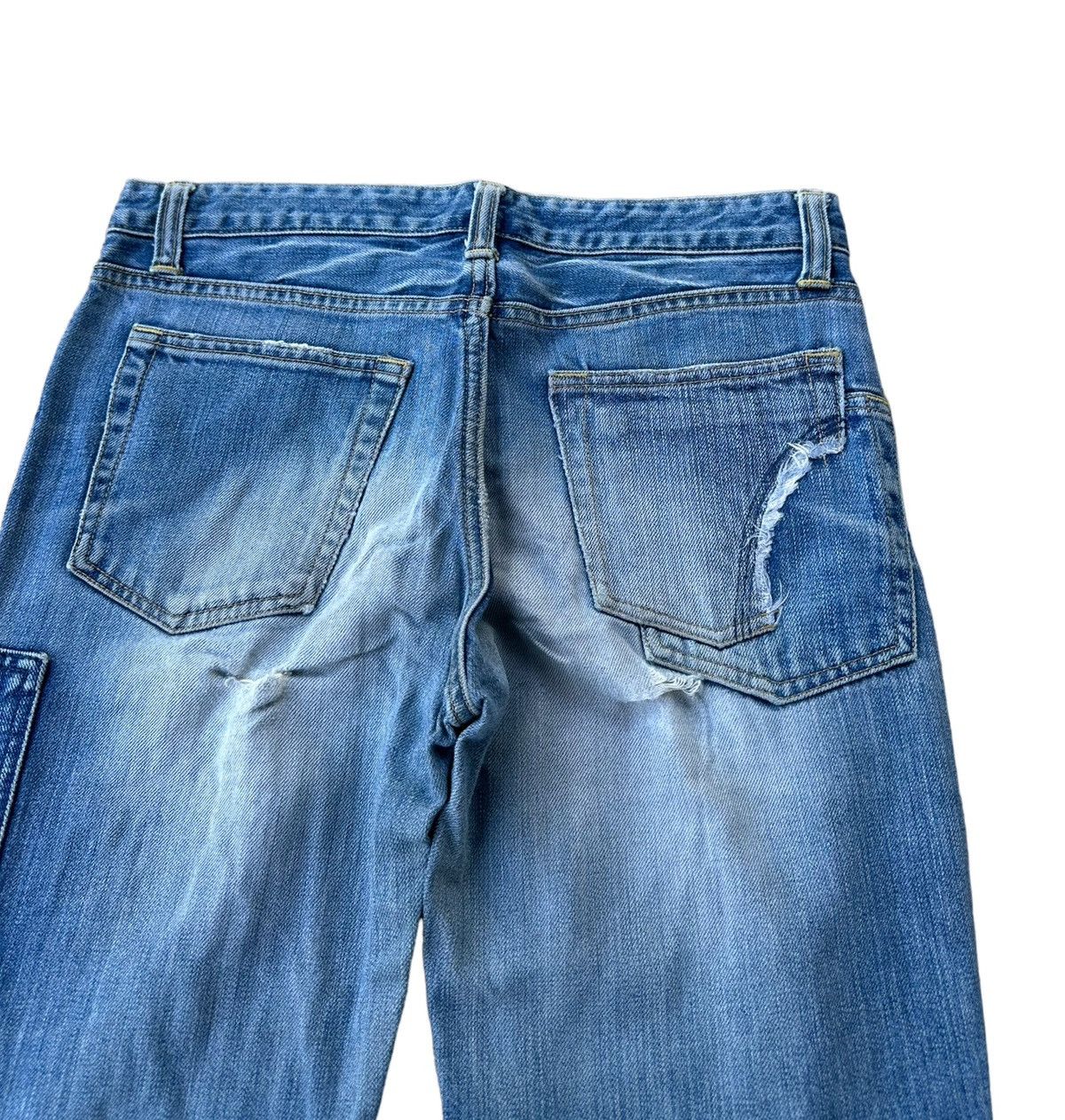 Vintage Johnbull patchworks blue denim jeans Size US 28 / EU 44 - 9 Thumbnail