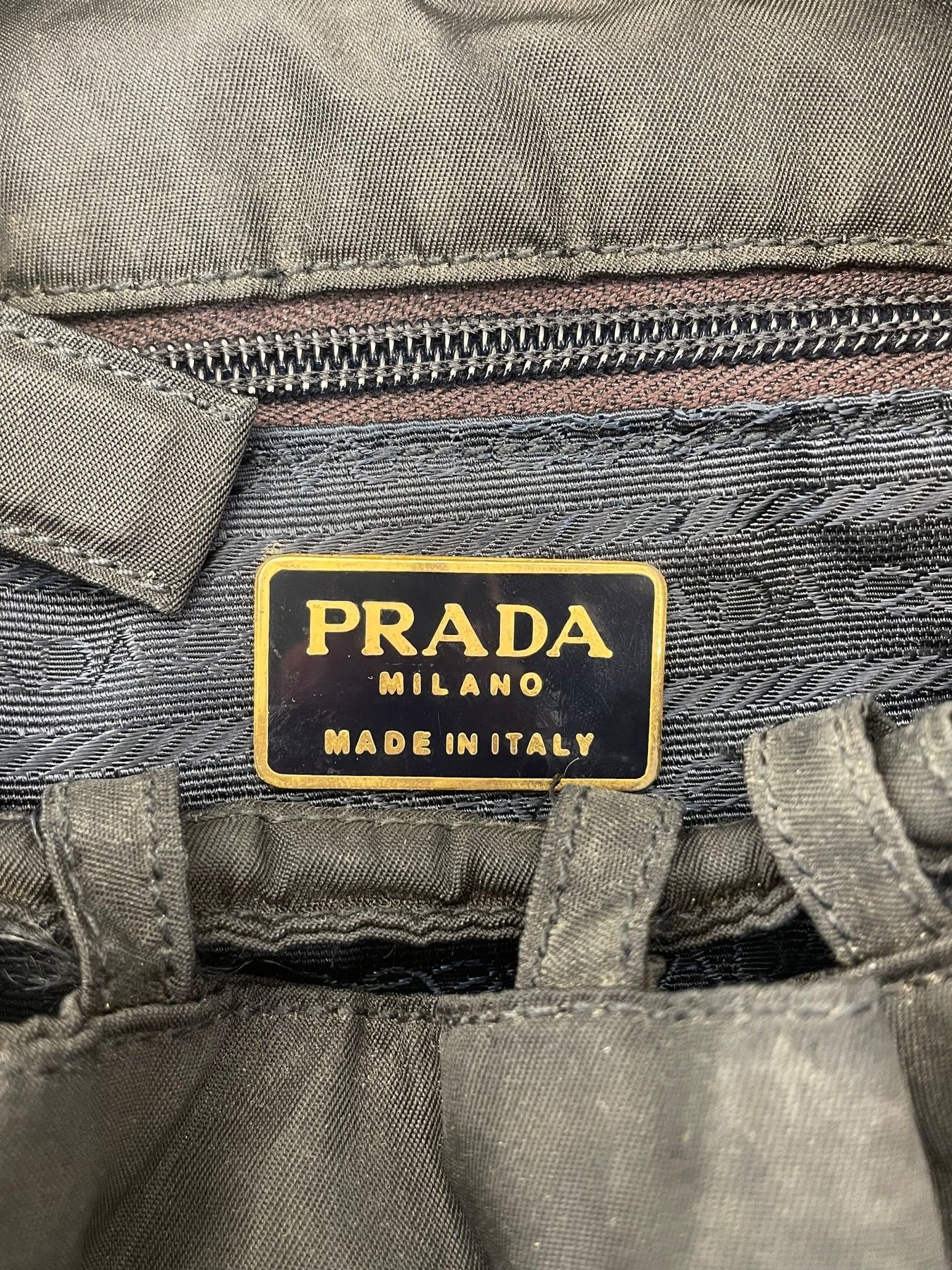 Prada Archive Logo Nylon Pouch Bag Size ONE SIZE - 3 Thumbnail