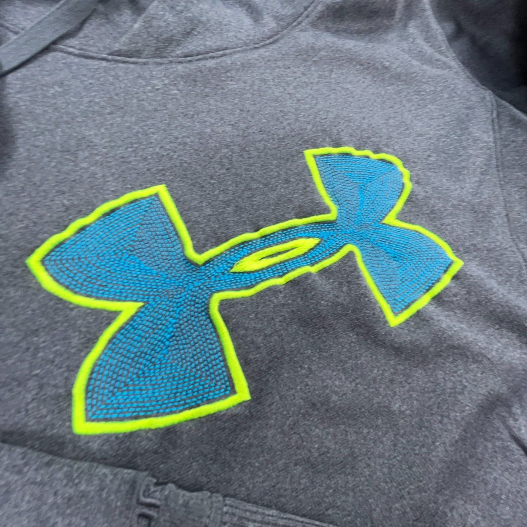 Under Armour Under Armour Hoodie Womens Medium Gray Blue Sweatshirt Storm Semi Fitted U Size M / US 6-8 / IT 42-44 - 5 Thumbnail