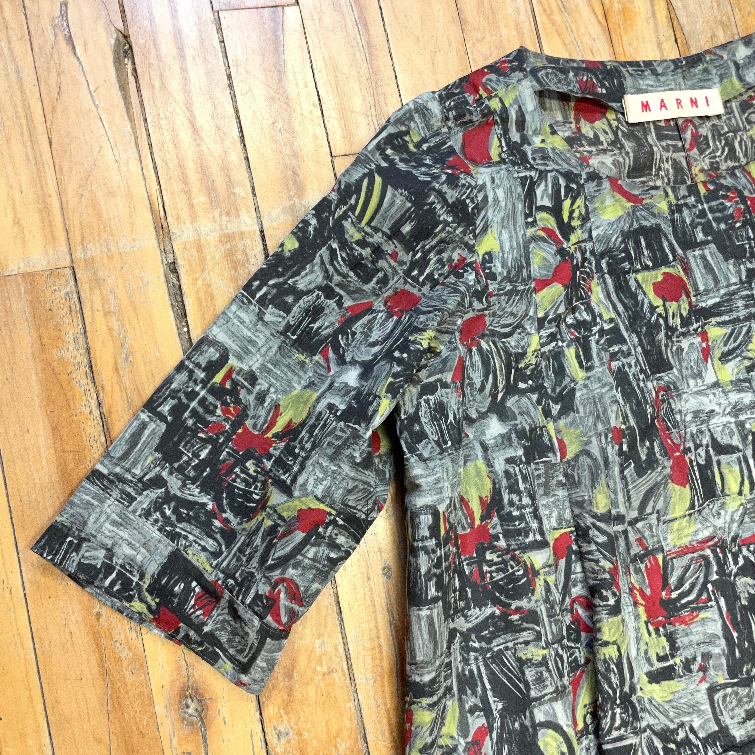 Marni Marni Vintage Designer Cotton Printed Dress Made In Italy Size M Size M / US 6-8 / IT 42-44 - 5 Thumbnail