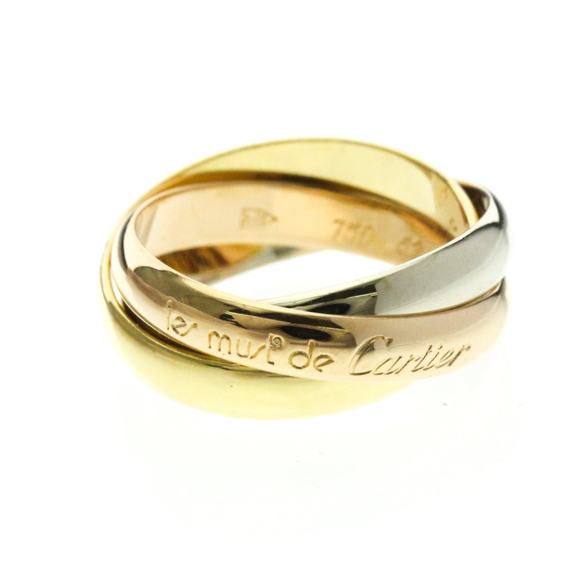 Cartier Cartier Trinity Yellow Gold (18K),Pink Gold (18K),White Gold (18K) Fashion No Stone Band Ring Gold Size ONE SIZE - 1 Thumbnail