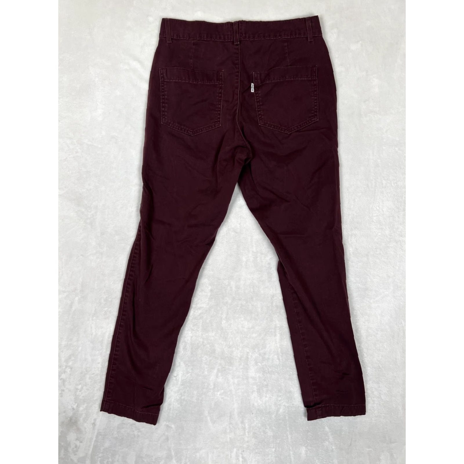 Levi's Levi's Pants Womens 26 Red Twill Chino Flat Front Tapered Leg Stretch Casual Size 26" / US 2 / IT 38 - 7 Thumbnail