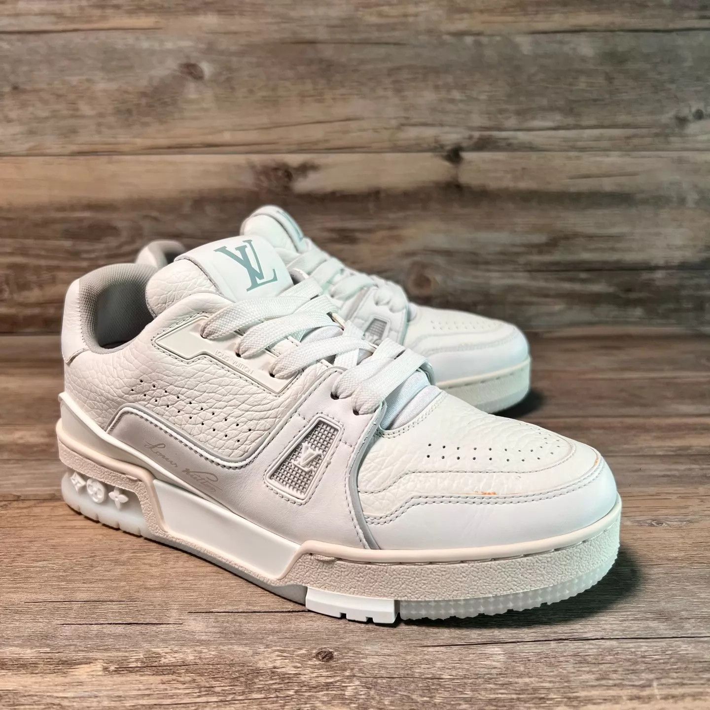 Louis Vuitton LV Trainer Women's 36 White Cement 97 New Size US 5.5 / IT 35.5 - 2 Thumbnail