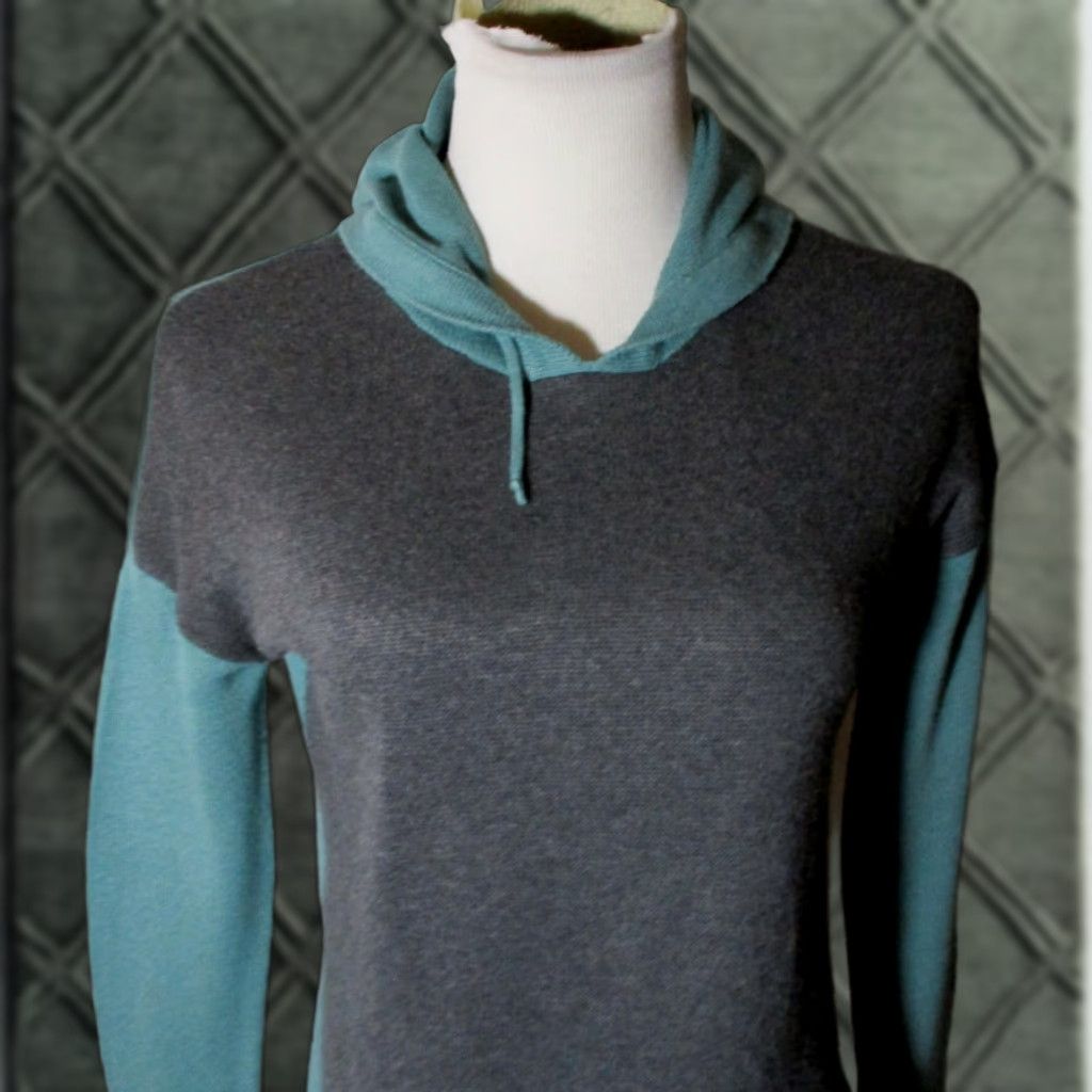 Banana Republic Banana Republic Gray Green Hooded Sweater Size XS Size XS / US 0-2 / IT 36-38 - 1 Thumbnail