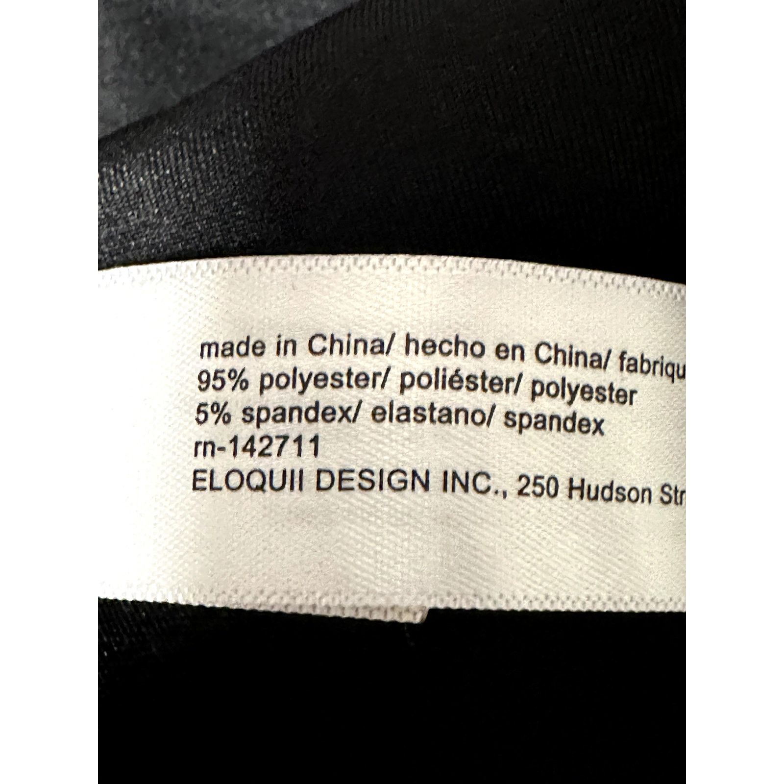 Other Eloquii Womens Plus Black Flutter Sleeve Peplum Scuba Top 14 Size XL / US 12-14 / IT 48-50 - 9 Thumbnail