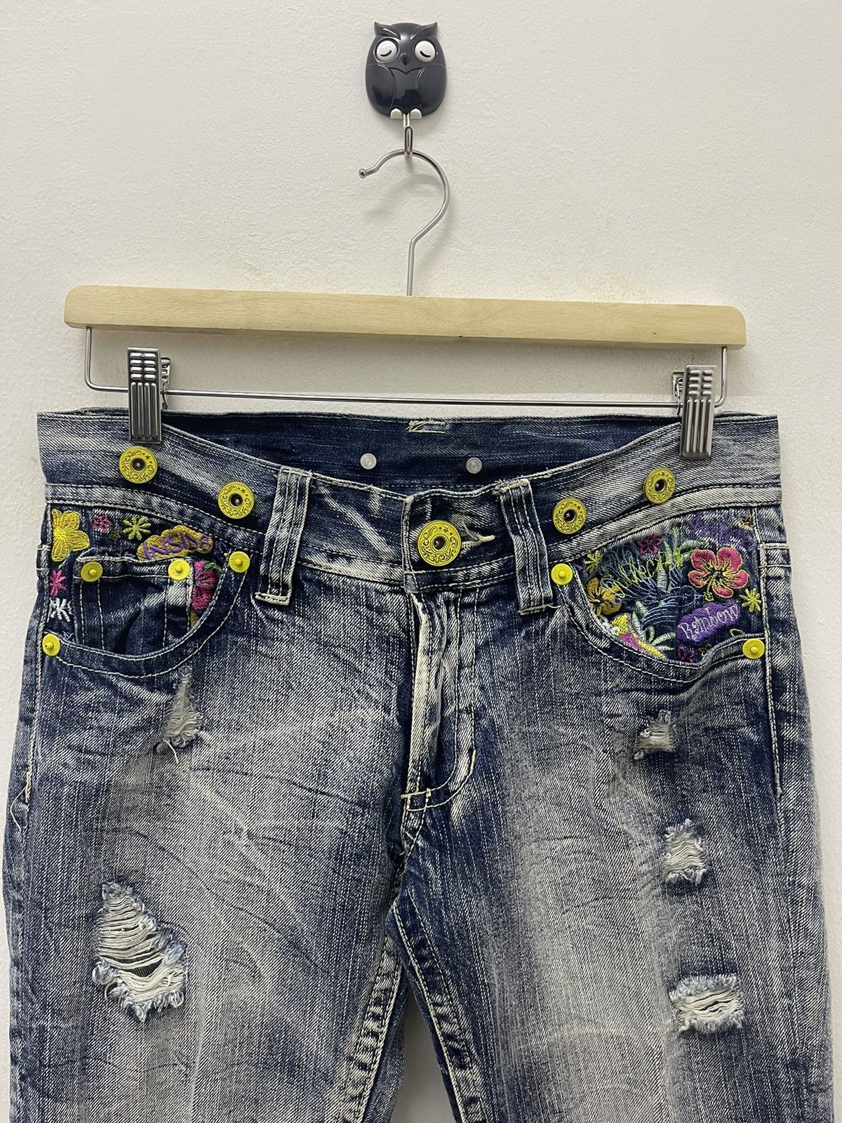 If Six Was Nine Rare Vintage Japan Embroidered Distressed Lgb Hysteric Style Size 30" / US 8 / IT 44 - 7 Thumbnail