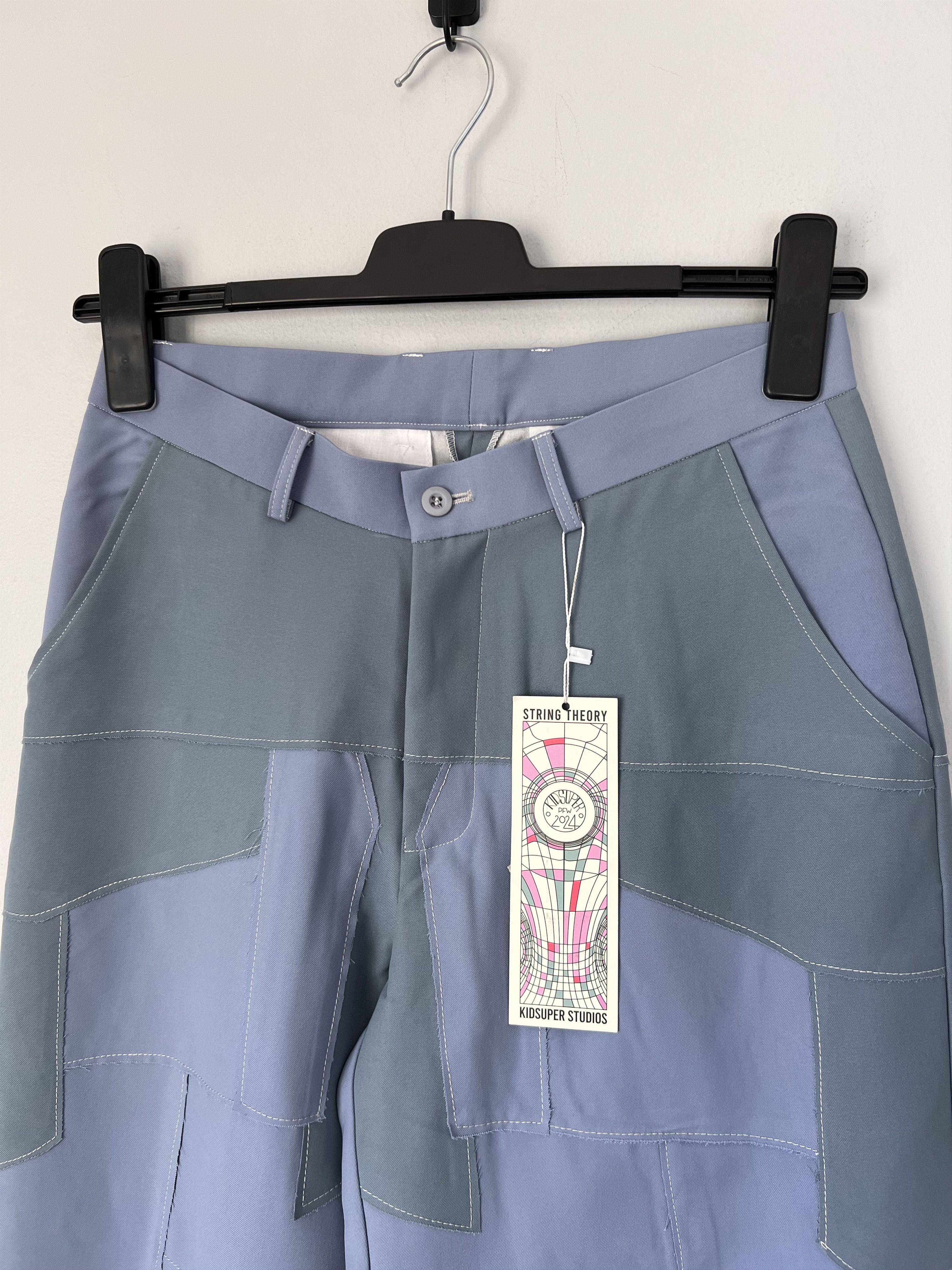 KidSuper Kidsuper Studios Patchwork Gradient Suit Pants in Blue Size US 30 / EU 46 - 2 Thumbnail