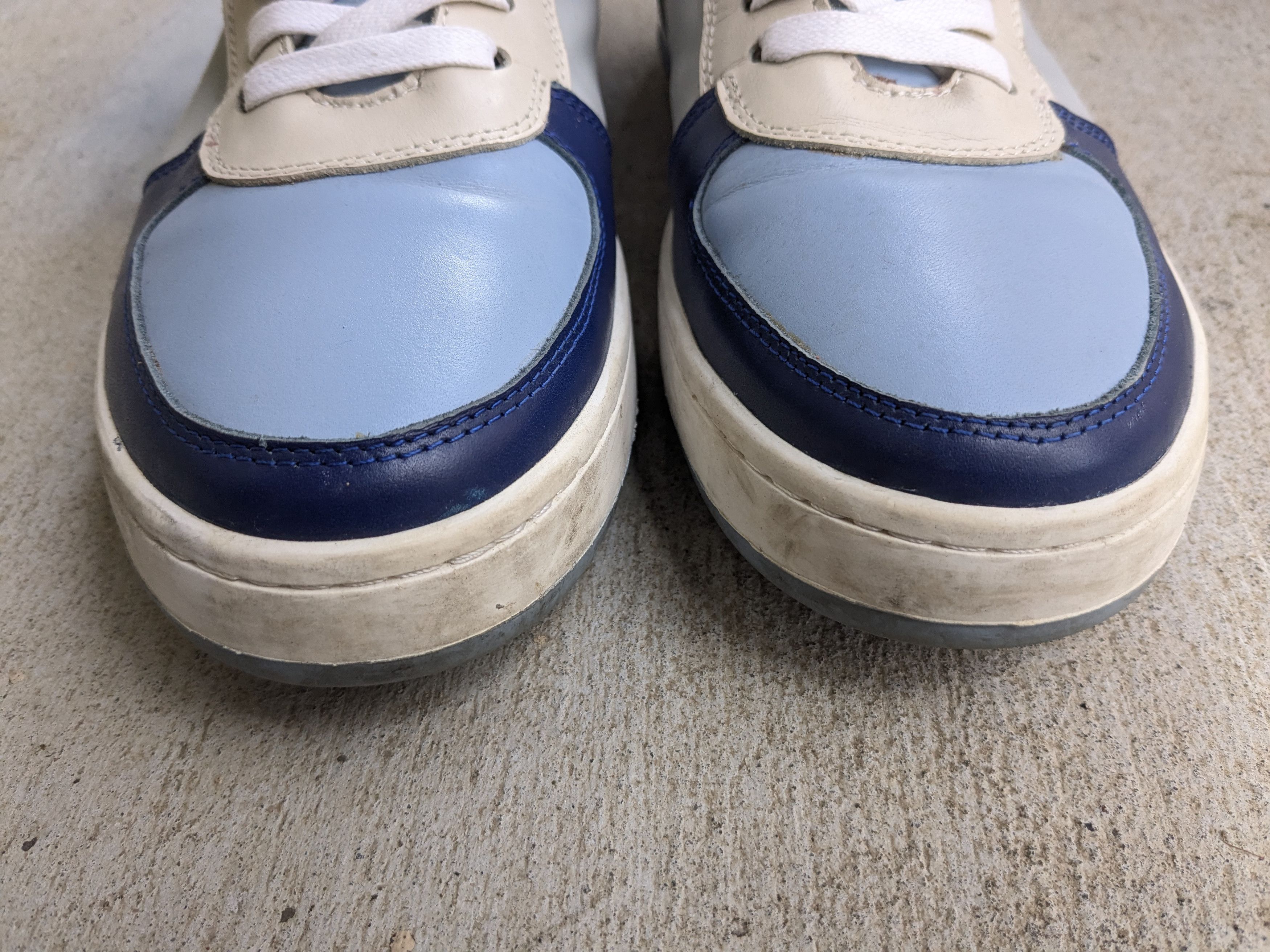 Salvatore Ferragamo Salvatore Ferragamo Nayon Sneakers Blue 8 41 Leather Size US 8 / EU 41 - 2 Thumbnail