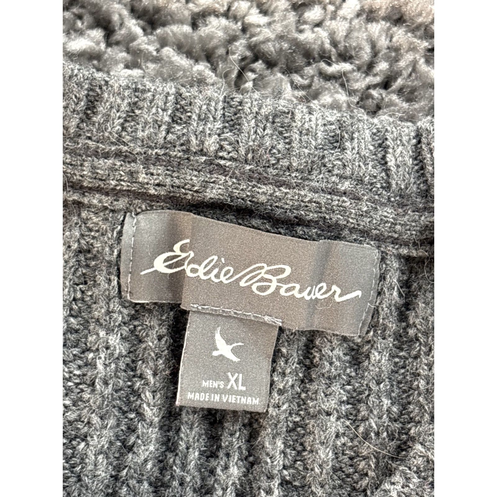 Eddie Bauer Eddie Bauer Sweater Men XL Gray Crew Neck Relaxed Knit Pullover Sports Pattern Solid Size US XL / EU 56 / 4 - 4 Thumbnail