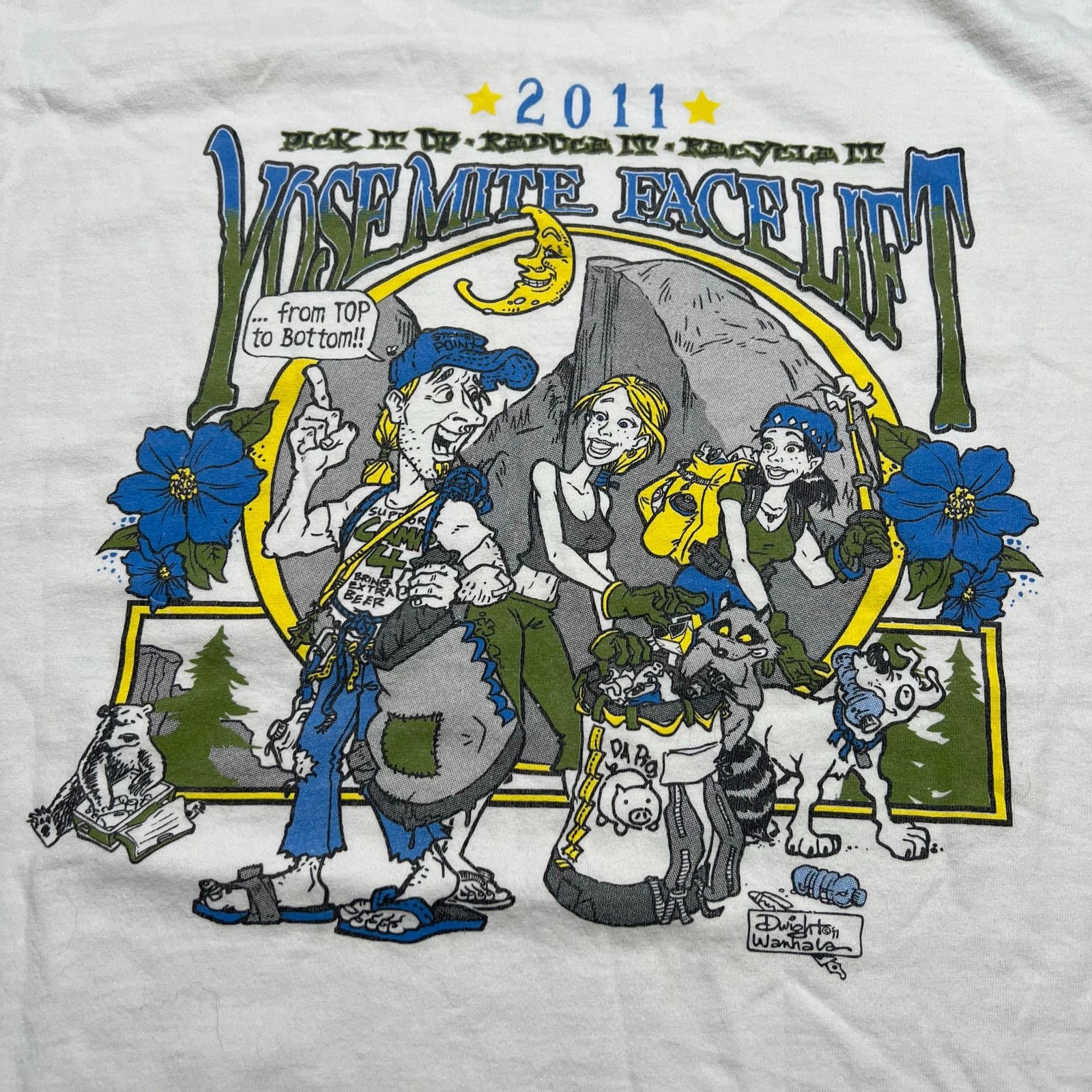 Anvil Vintage t-shirt Sz L Yosemite Facelift organic cotton Size US L / EU 52-54 / 3 - 2 Thumbnail