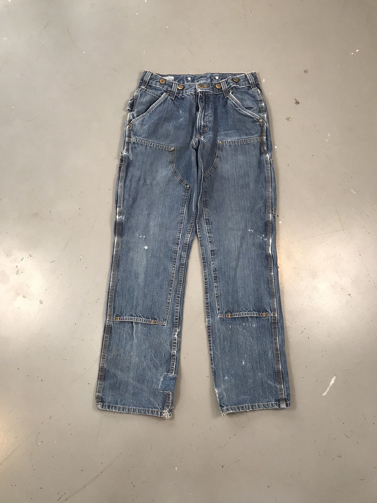 Carhartt × Vintage Vintage Carhartt distressed double knee denim Size US 28 / EU 44 - 1 Thumbnail