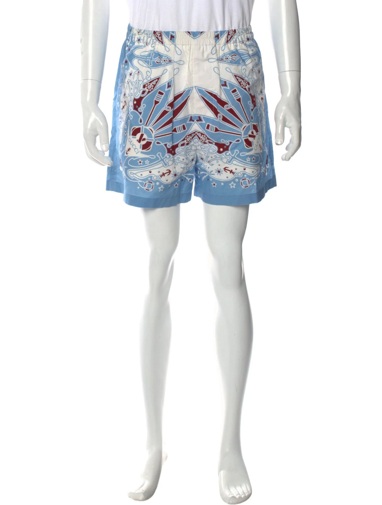Gucci o1loc1c0925 Gucci Bandana Print Cotton Short in Multicolor Size US 34 / EU 50 - 2 Thumbnail