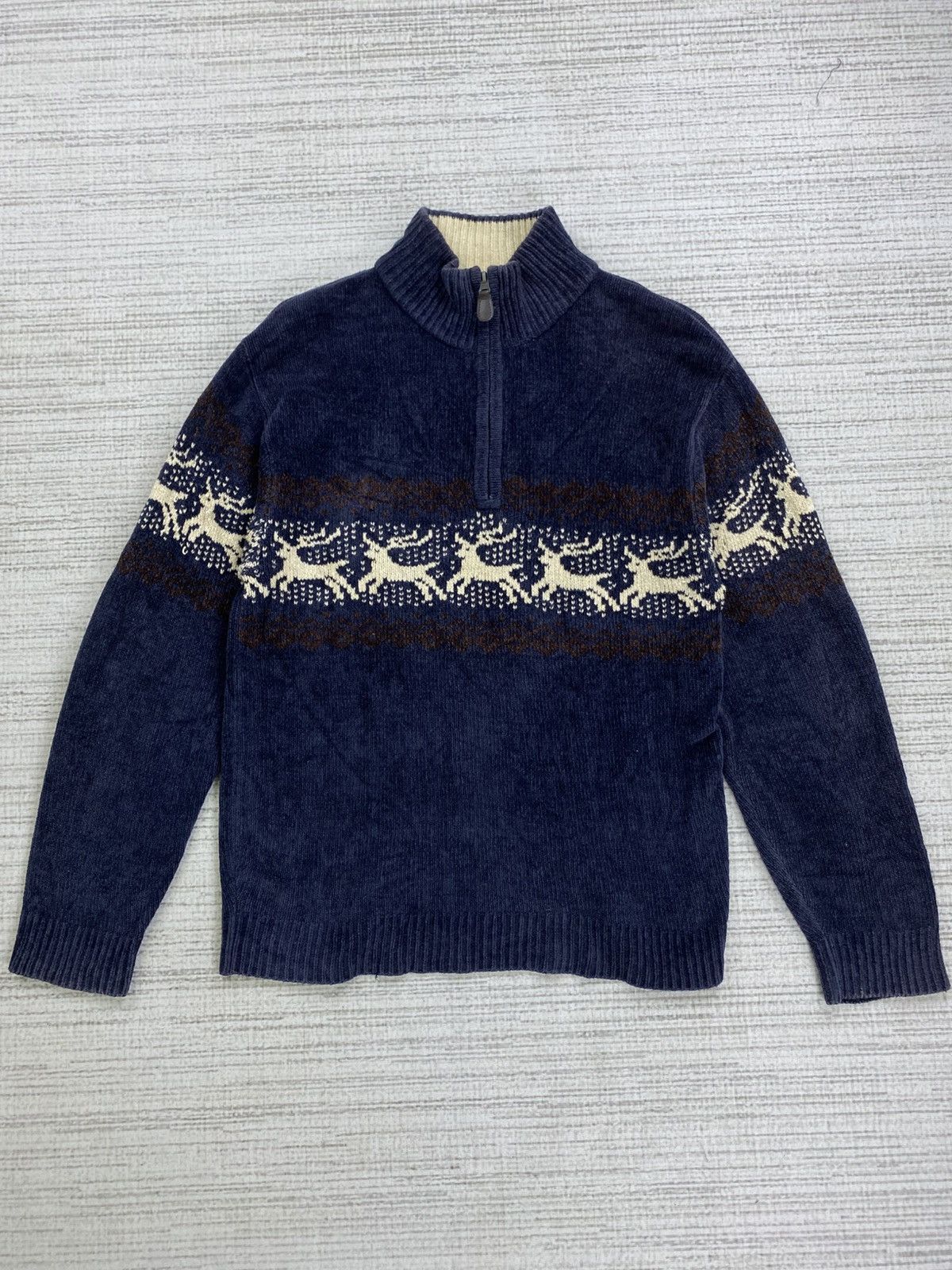 Gianni Valentino × Vintage Vintage Gianni Valentino Halfzipper Knitwear Size US M / EU 48-50 / 2 - 1 Thumbnail