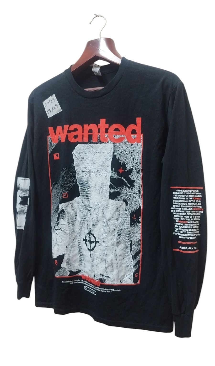 Other The Zodiac Killer Horror Movie Longsleeve Overprint T-shirt Size US M / EU 48-50 / 2 - 3 Thumbnail